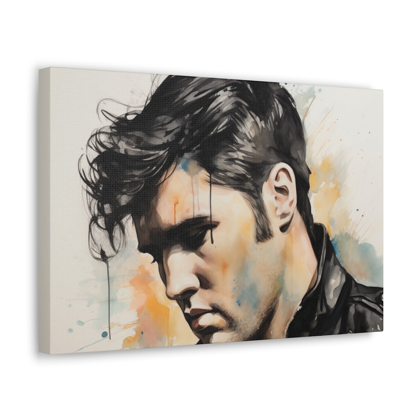 Gallery Wrapped Canvas, Celebrity Inspired, Pop Art Canvas – Elvis Also