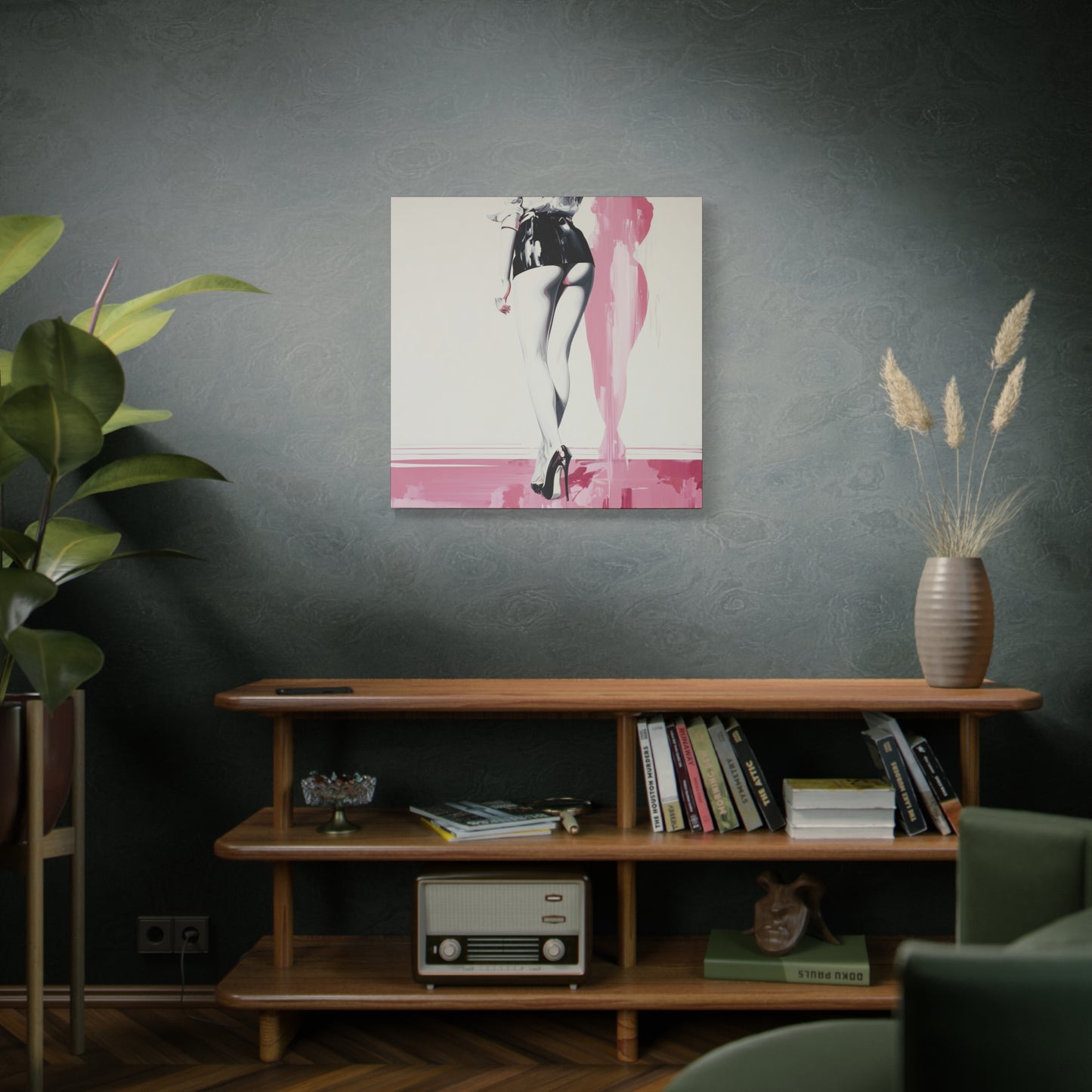 Gallery Wrapped Canvas, Tongue and Cheek Art Canvas, Naughty Girl Art Canvas – Barbi