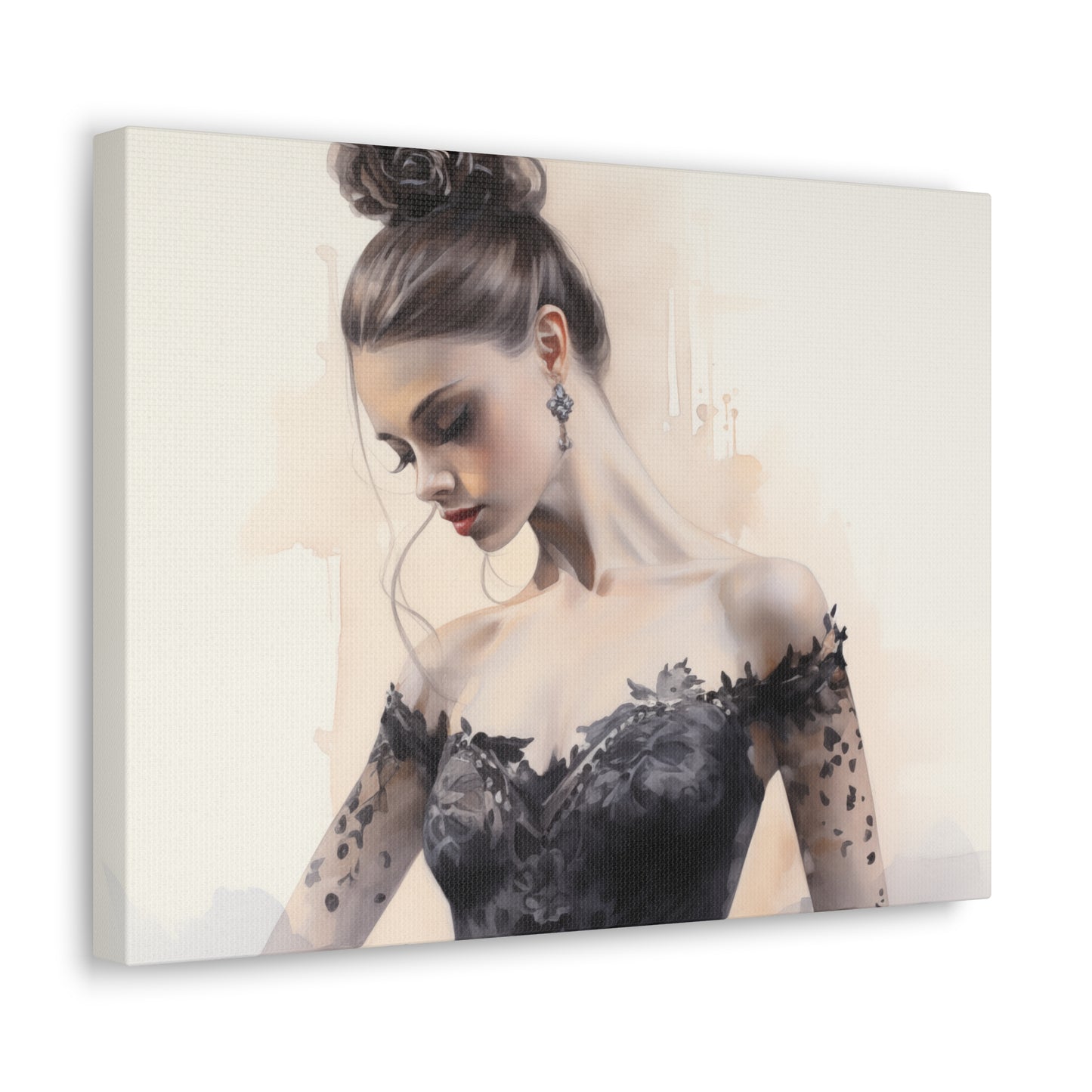Gallery Wrapped Canvas, Ballerina Beauty, Ballet Art Canvas – Lola