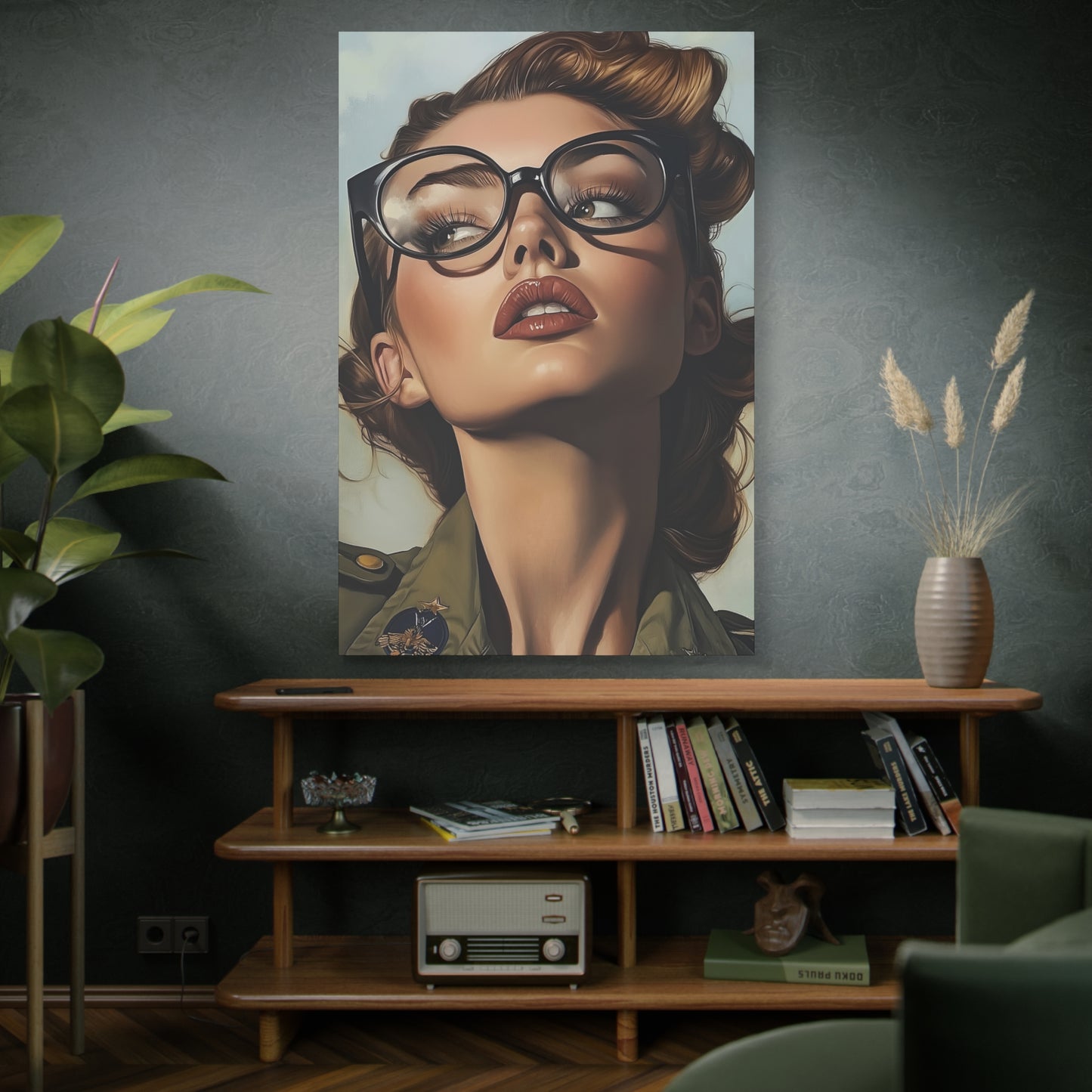 Gallery Wrapped Canvas, Liberty and Lace Art Canvas, Erotic Pinup Art Canvas – Penelope