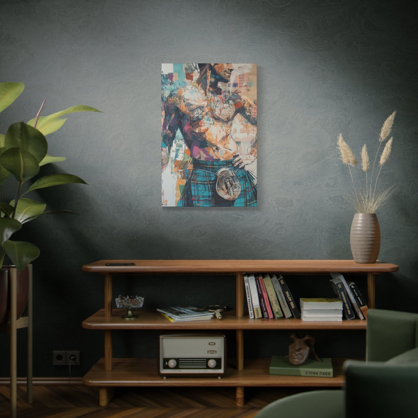 Gallery Wrapped Canvas, Kilts and Carnage Art Canvas, Erotic Pinup Art Canvas – Lachlan