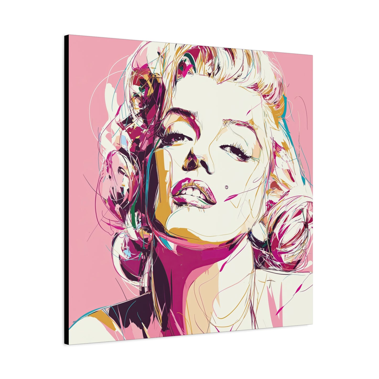Gallery Wrapped Canvas, The Diva Project Art Canvas, Pinup Art Canvas – Marilyn Monroe - SIX