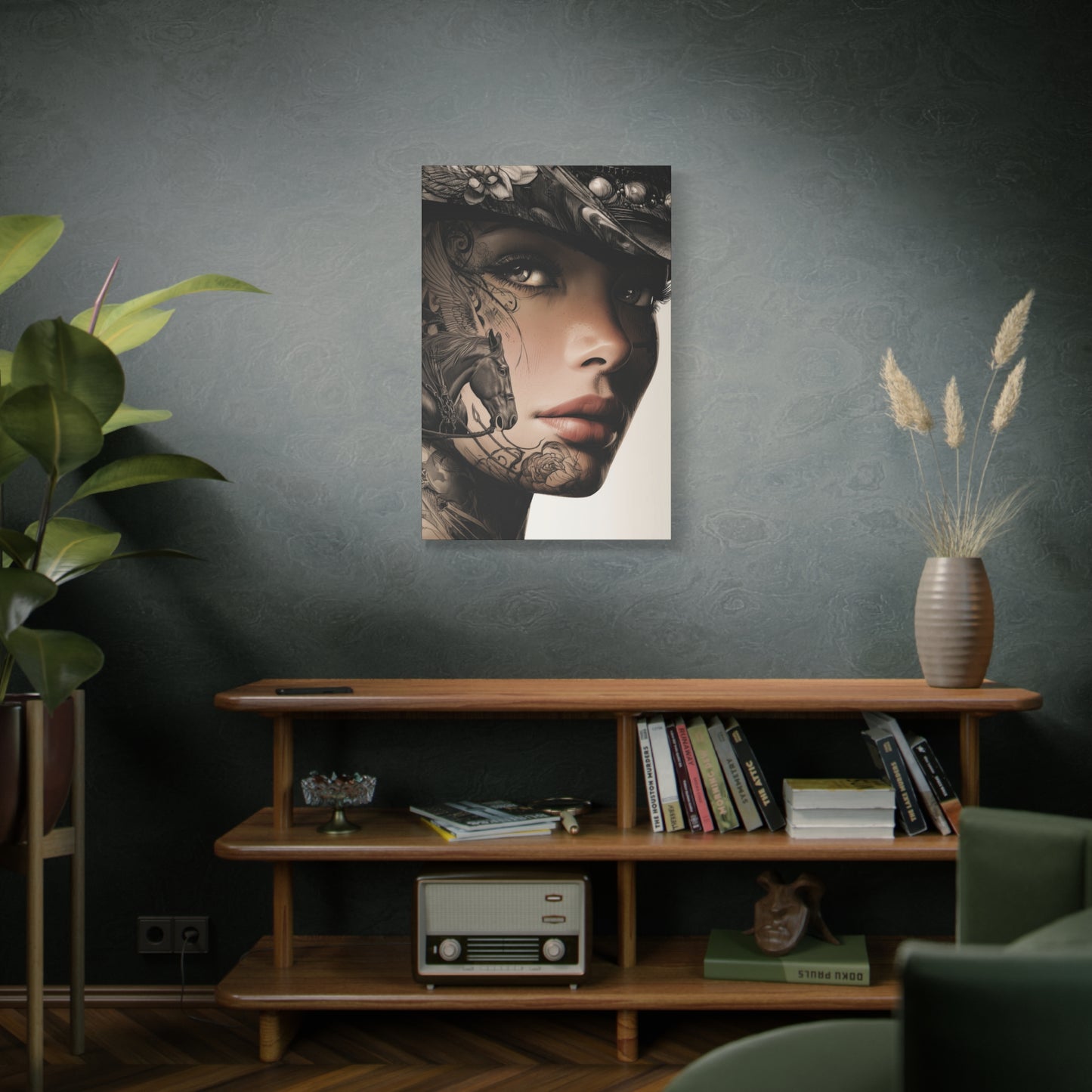 Gallery Wrapped Canvas, Wranglers and Wreckage Art Canvas, Erotic Pinup Art Canvas – Memphis