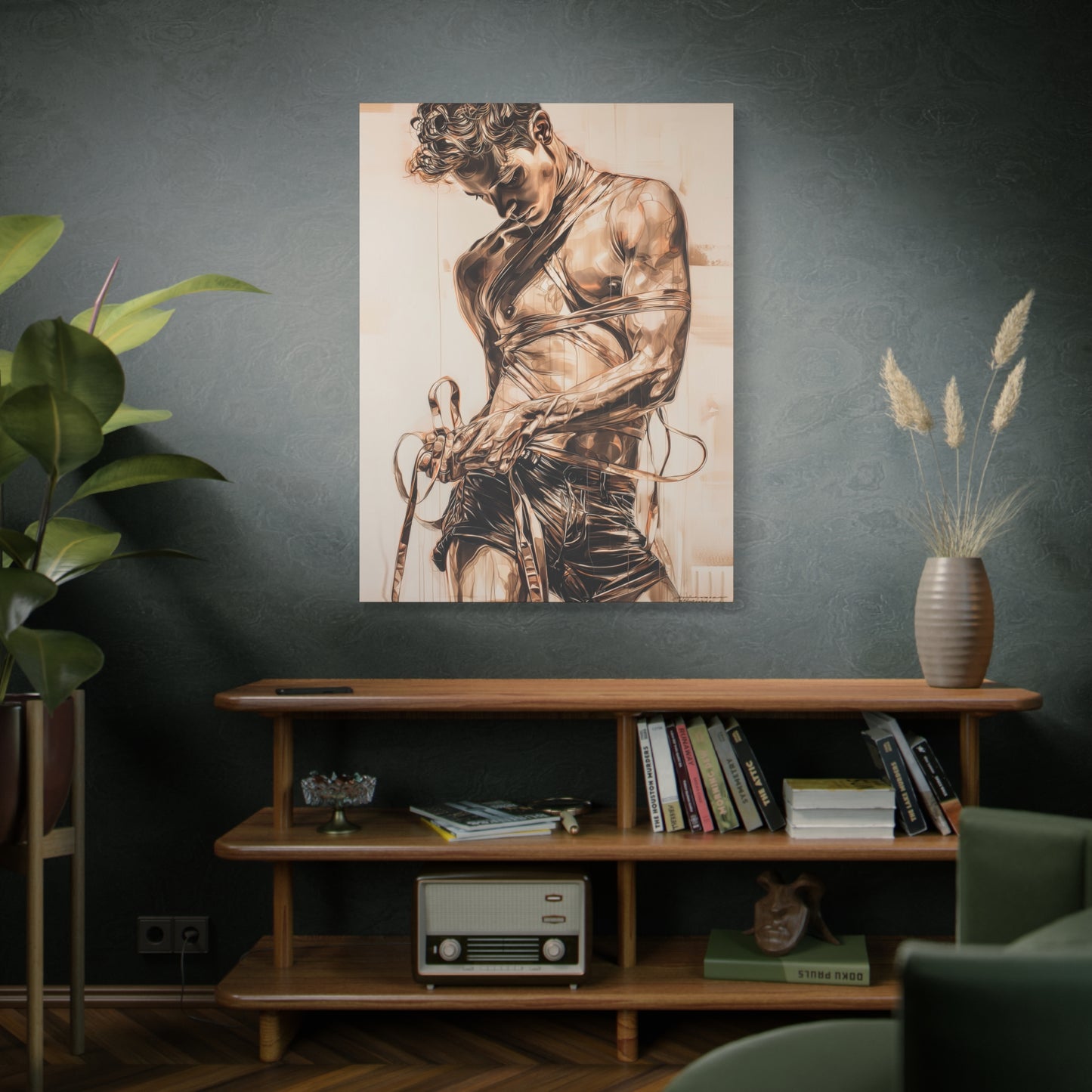 Gallery Wrapped Canvas, Ropes and Reverence Art Canvas, Erotic Shibari Art Canvas – Orion