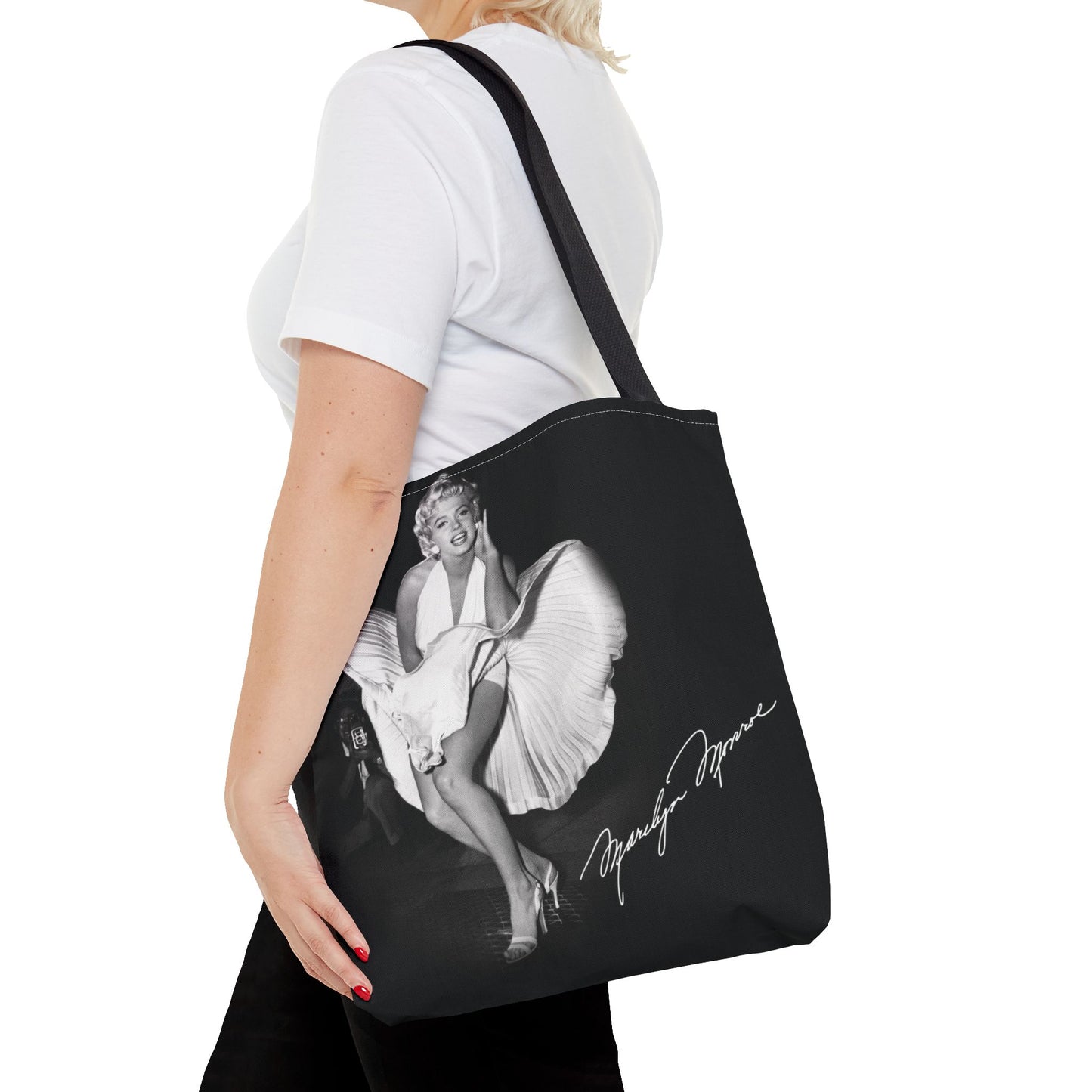 Celebrity Tote Bag, Utility Tote - Marilyn Monroe Subway Grate Tote - New York