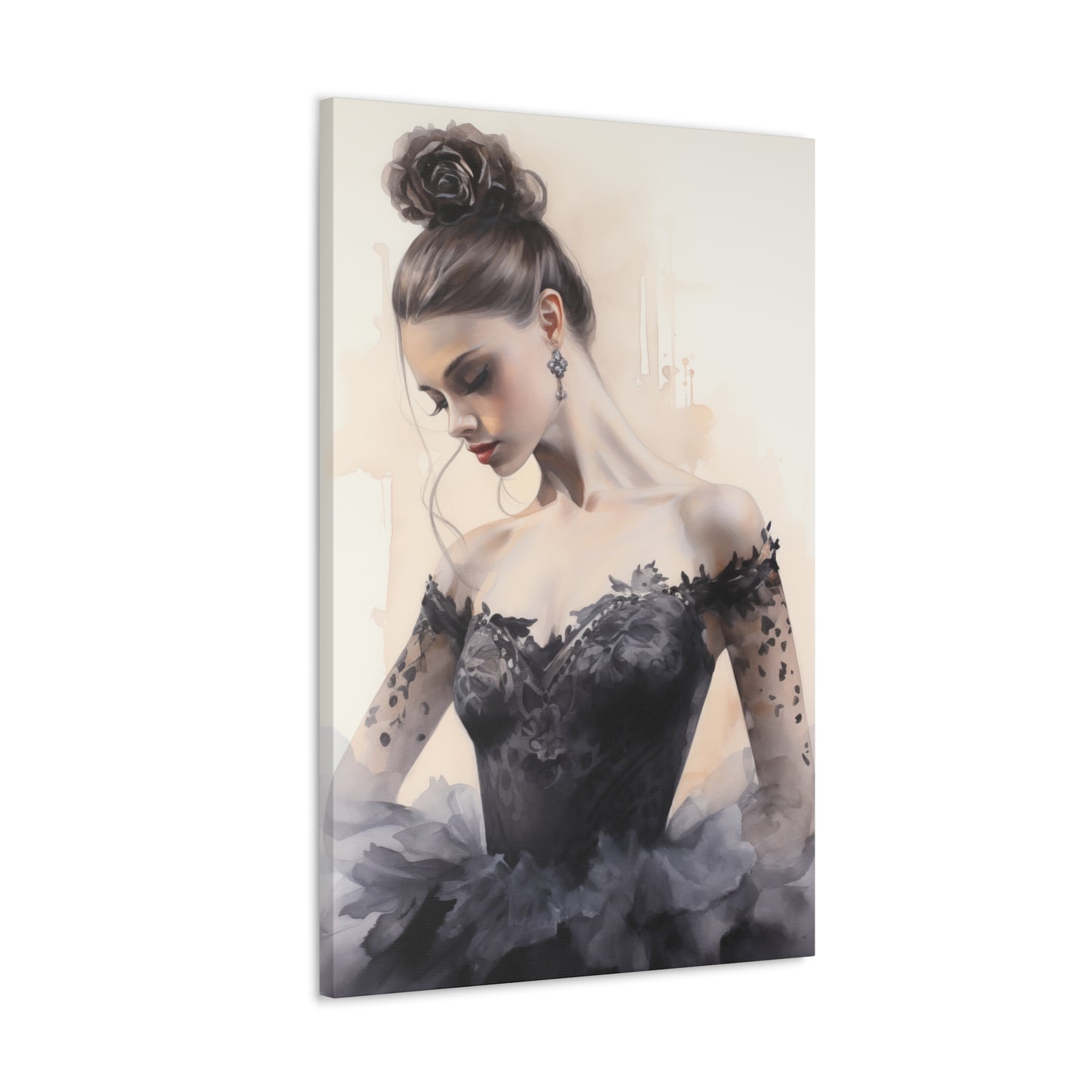 Gallery Wrapped Canvas, Ballerina Beauty, Ballet Art Canvas – Lola