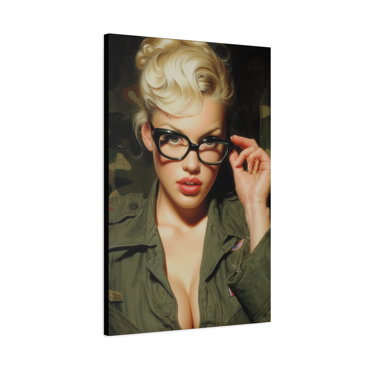 Gallery Wrapped Canvas, Liberty and Lace Art Canvas, Erotic Art Canvas – Daphne