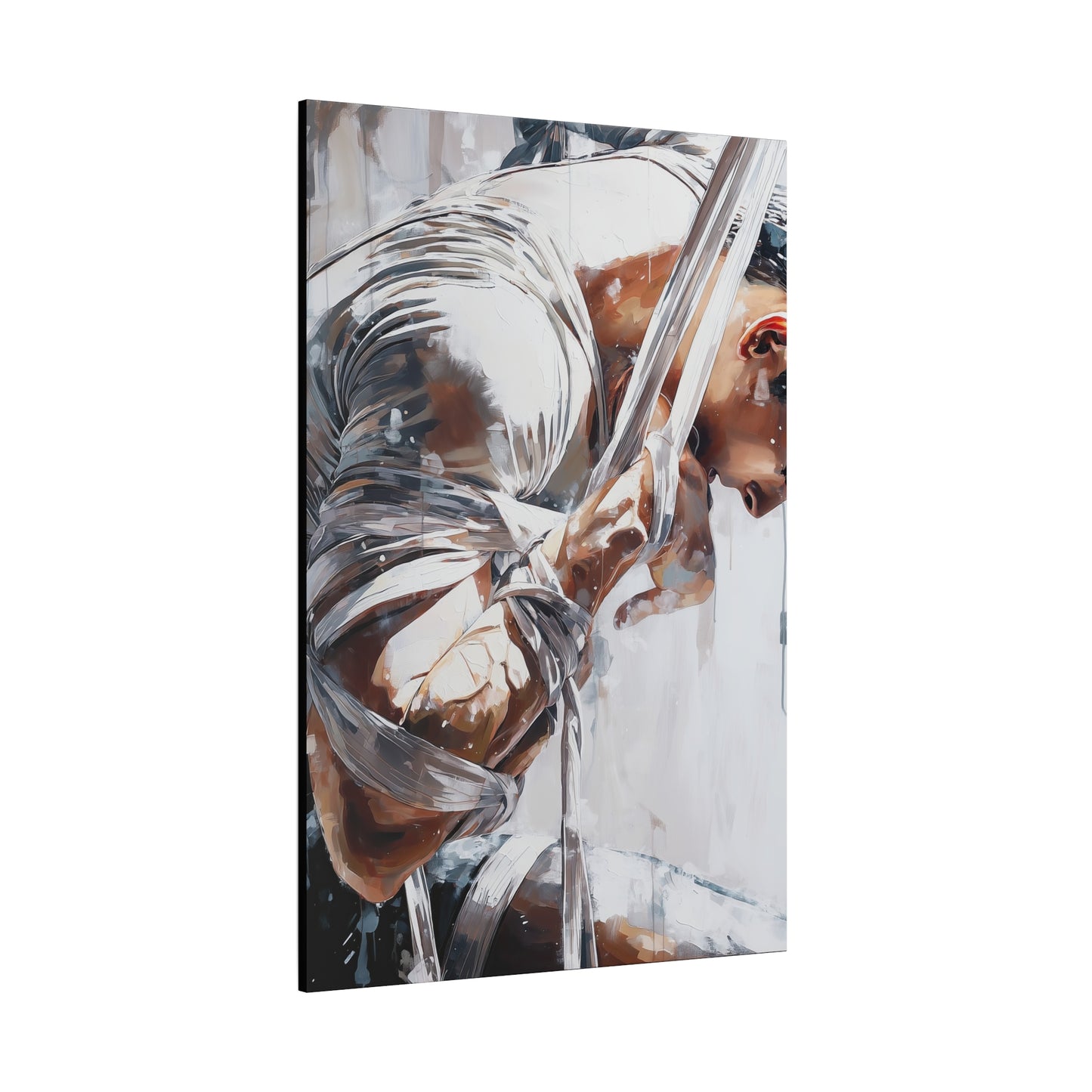 Gallery Wrapped Canvas, Ropes and Reverence Art Canvas, Erotic Shibari Art Canvas – Cassian