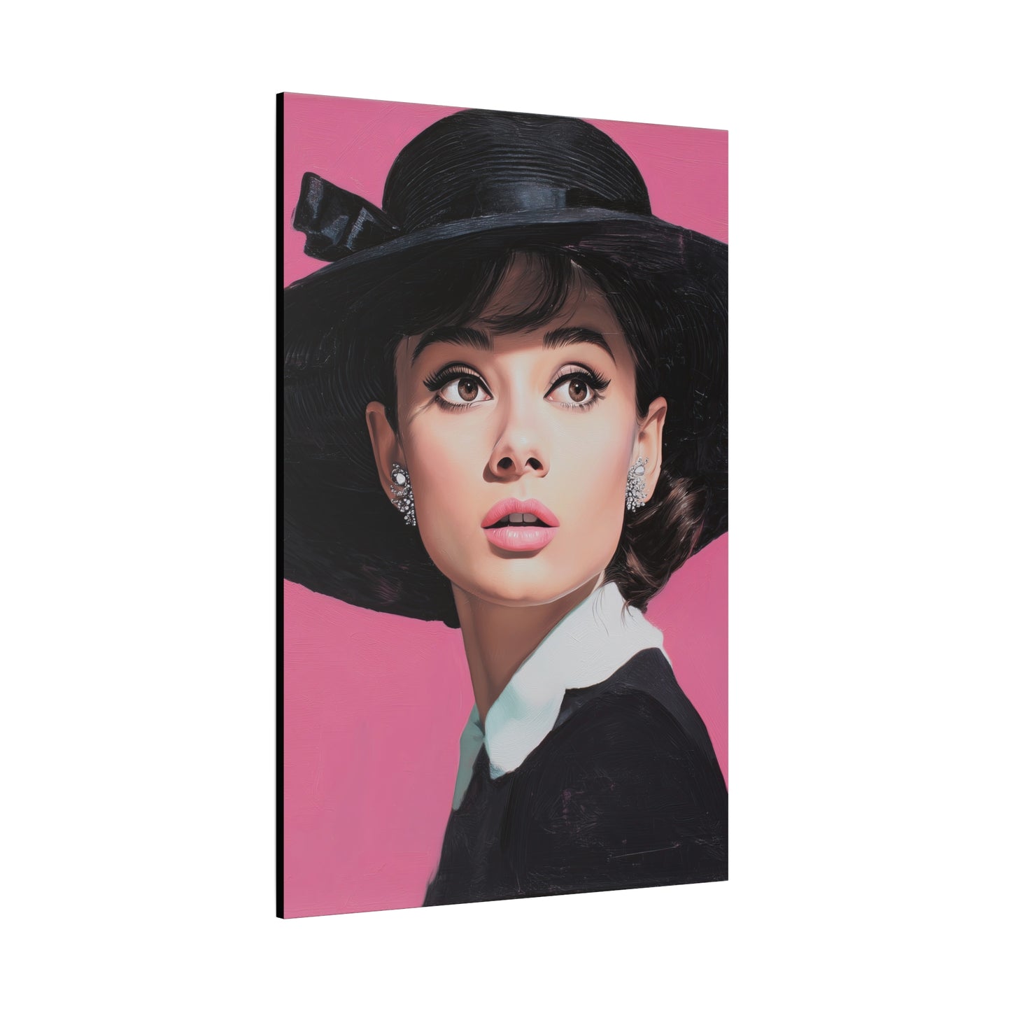 Gallery Wrapped Canvas, The Diva Project Art Canvas, Pinup Art Canvas – Audrey Hepburn - EIGHT