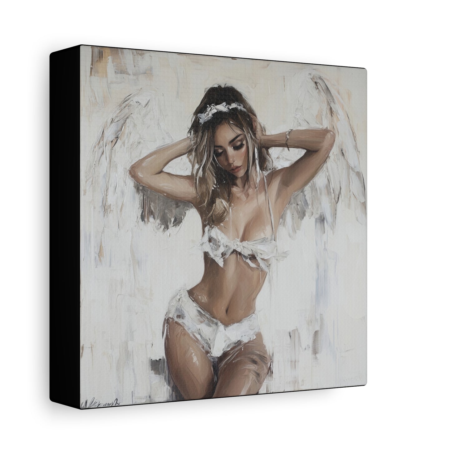 Gallery Wrapped Canvas, Sinners and Saints Art Canvas, Erotic Pinup Art Canvas – Holly