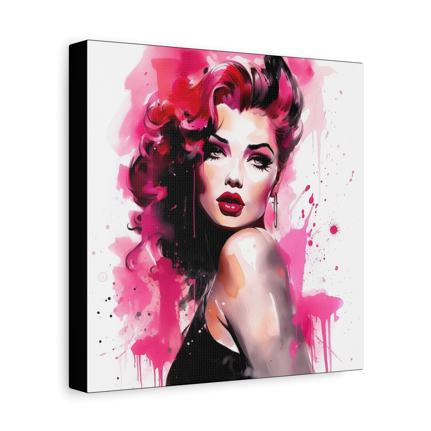 Gallery Wrapped Canvas, Tattooed Beauty, Femme Doll Pop Art Canvas – Thalia
