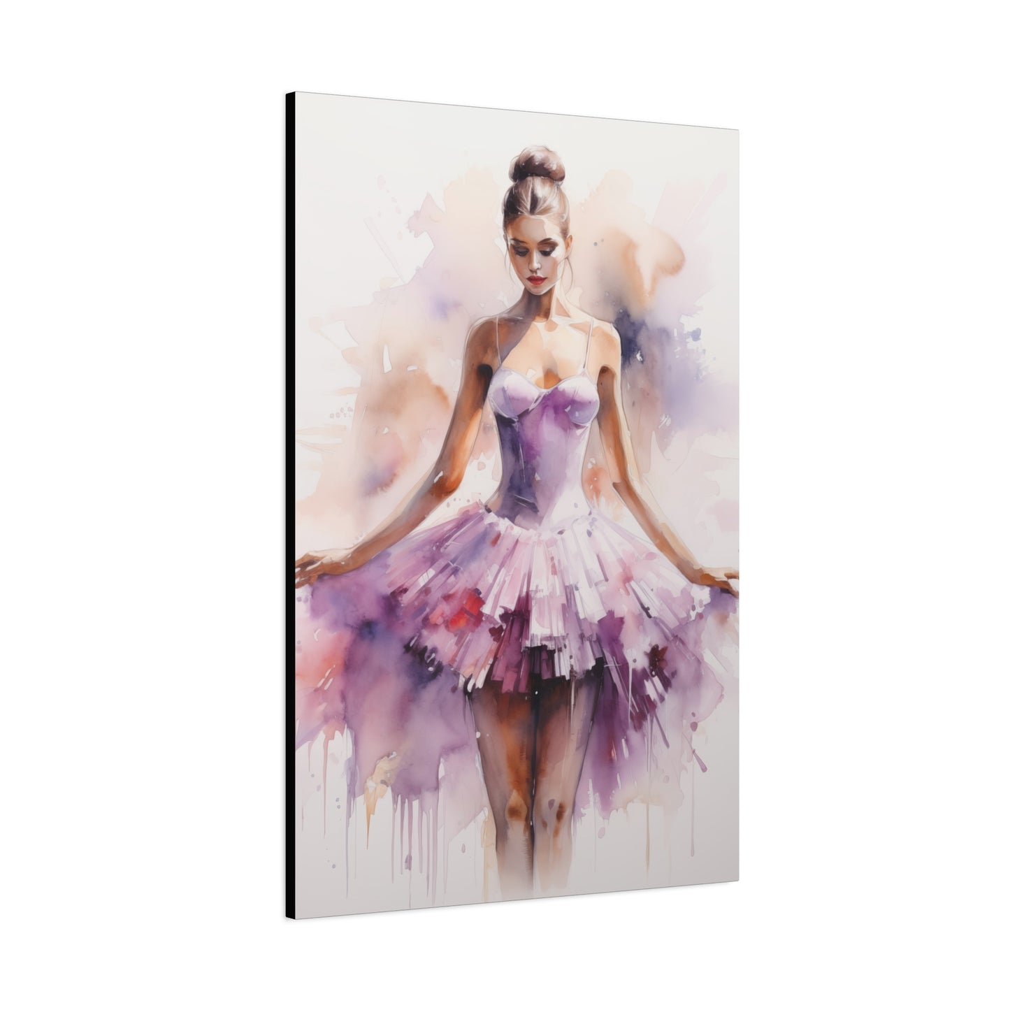 Pointes and Platforms, Gallery Wrapped Canvas, Ballerina Beauty, Ballet Art Canvas – Joanna