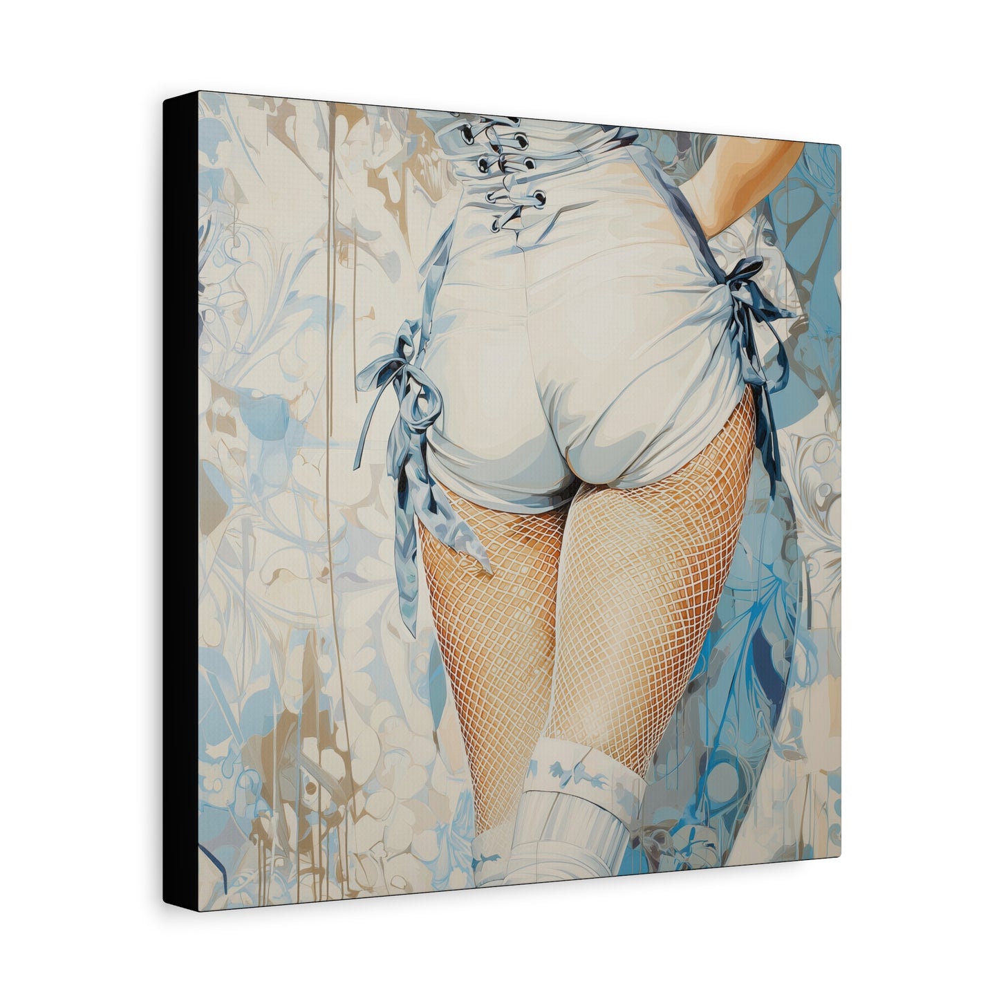 Gallery Wrapped Canvas, Tongue and Cheek Art Canvas, Naughty Girl Art Canvas – Abigail