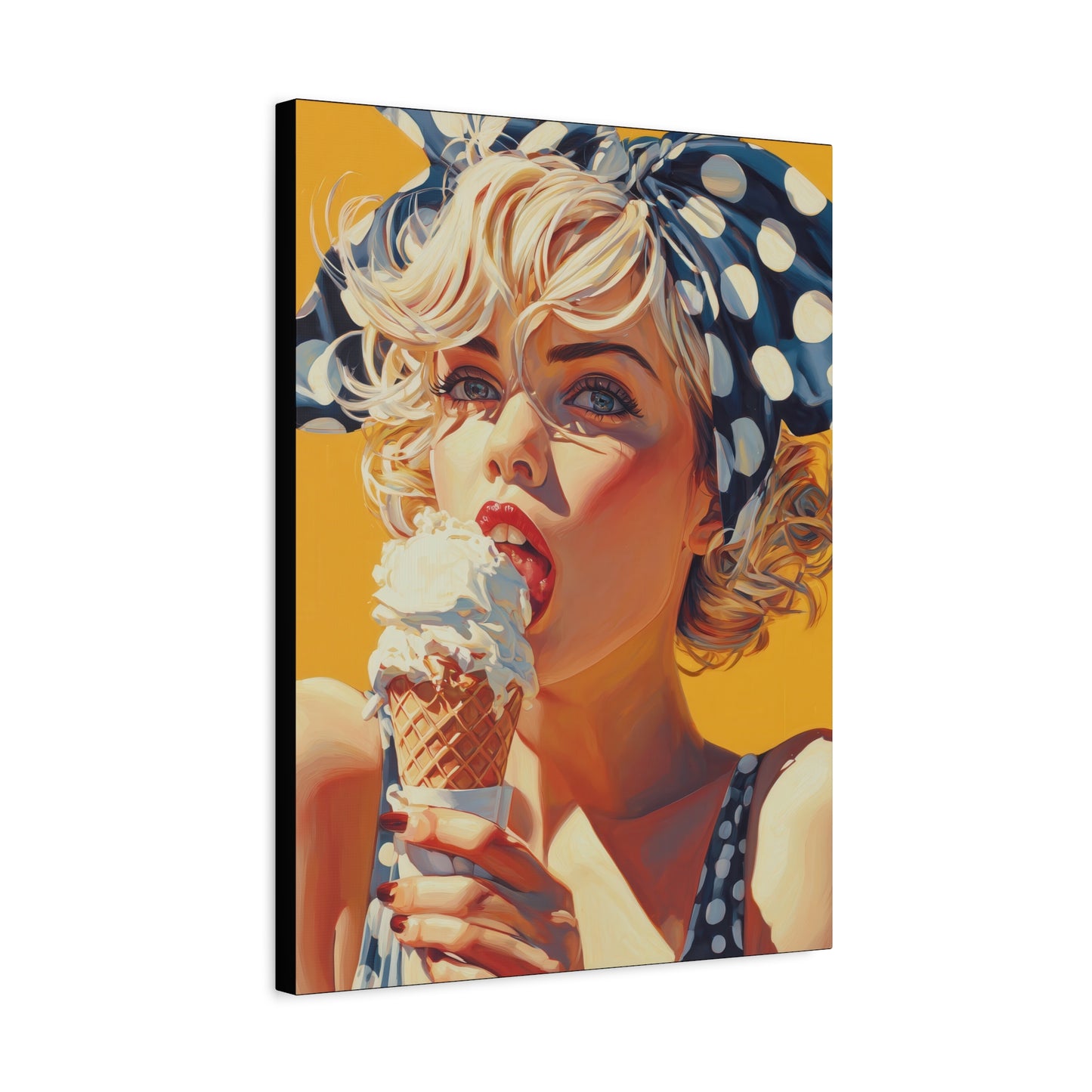 Gallery Wrapped Canvas, Sweet Summer Nostalgia, Sugar and Spice Art Canvas, Ice Cream Dreams Art – Ellie