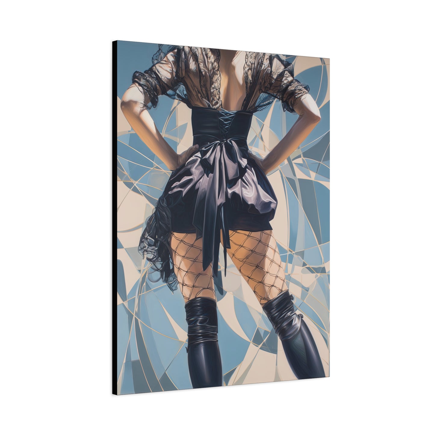Gallery Wrapped Canvas, Tongue and Cheek Art Canvas, Naughty Girl Art Canvas – Dani