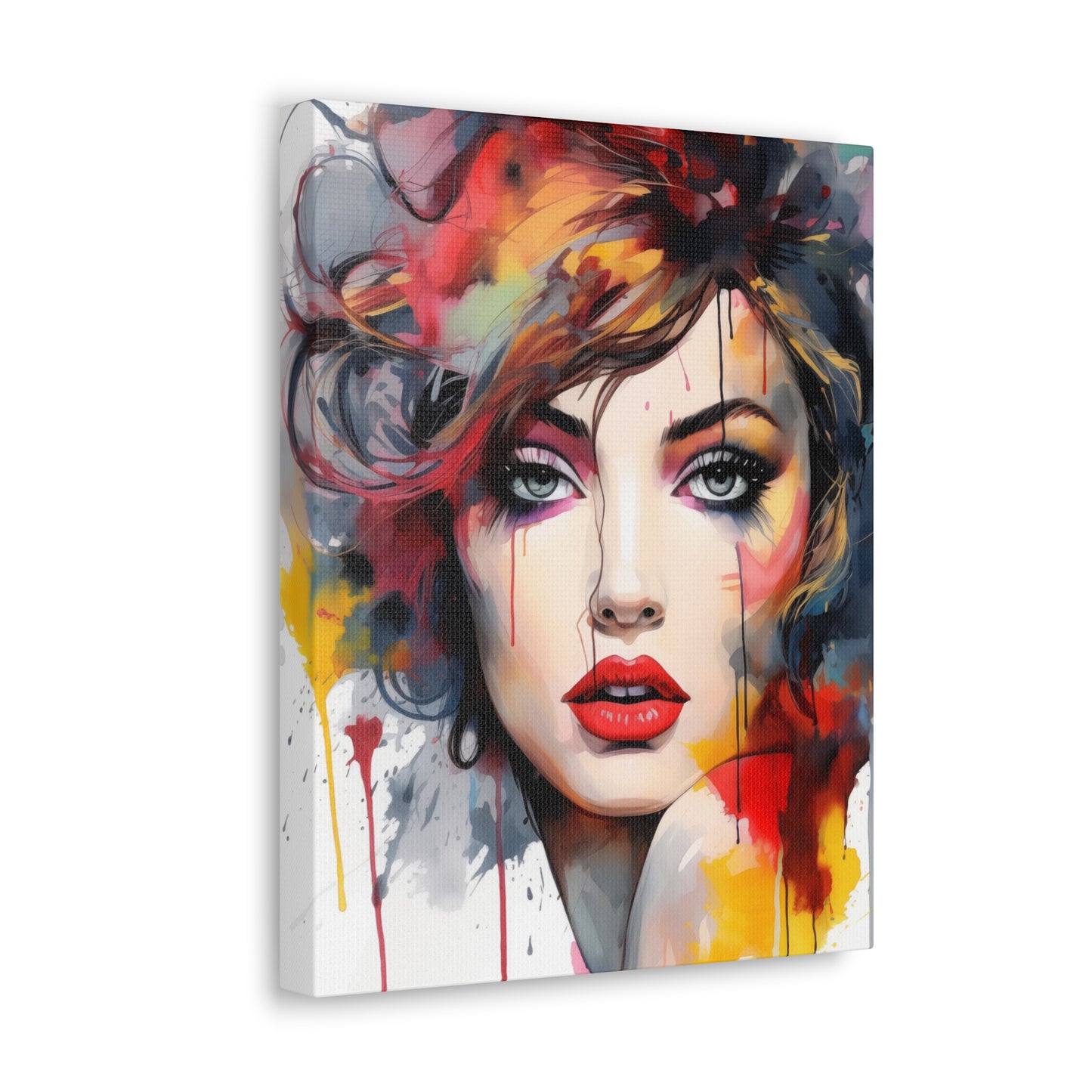 Canvas Wall Art, Gallery Wrapped Pop Art, Femme Doll Wall Art – Alessia