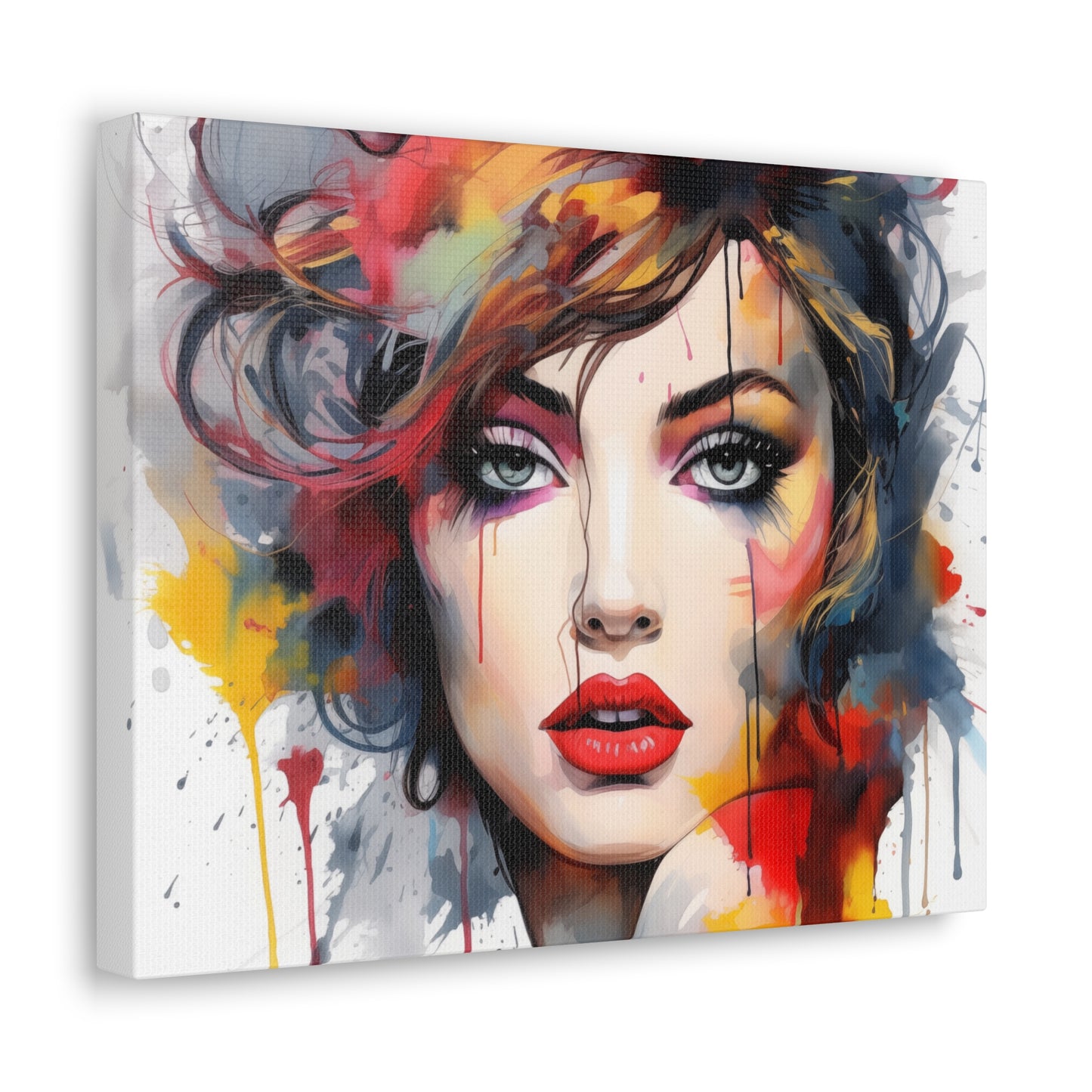Canvas Wall Art, Gallery Wrapped Pop Art, Femme Doll Wall Art – Alessia