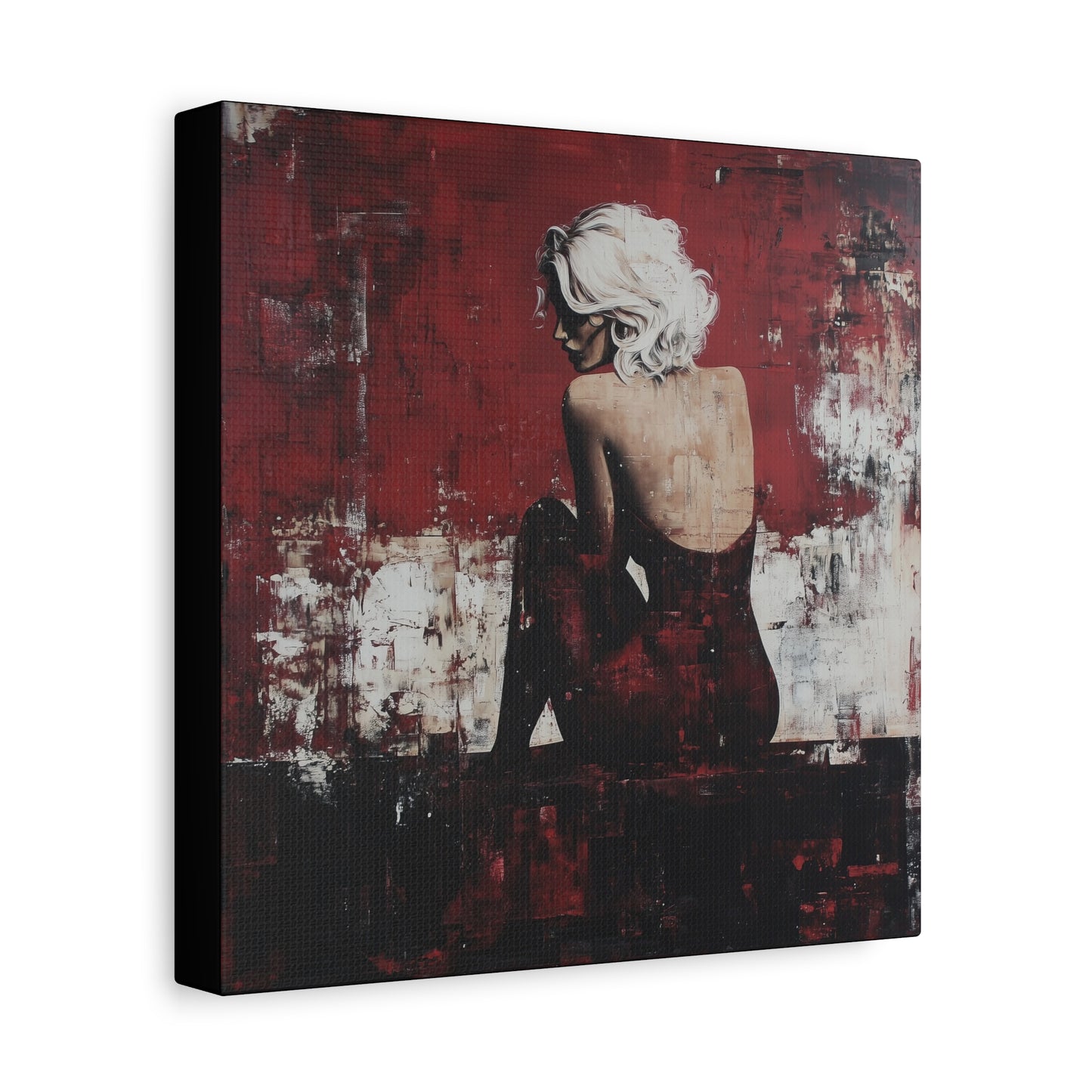 Gallery Wrapped Canvas, Guilt and Grit Adult Art Canvas, Erotic Pinup Art Canvas – Vivica
