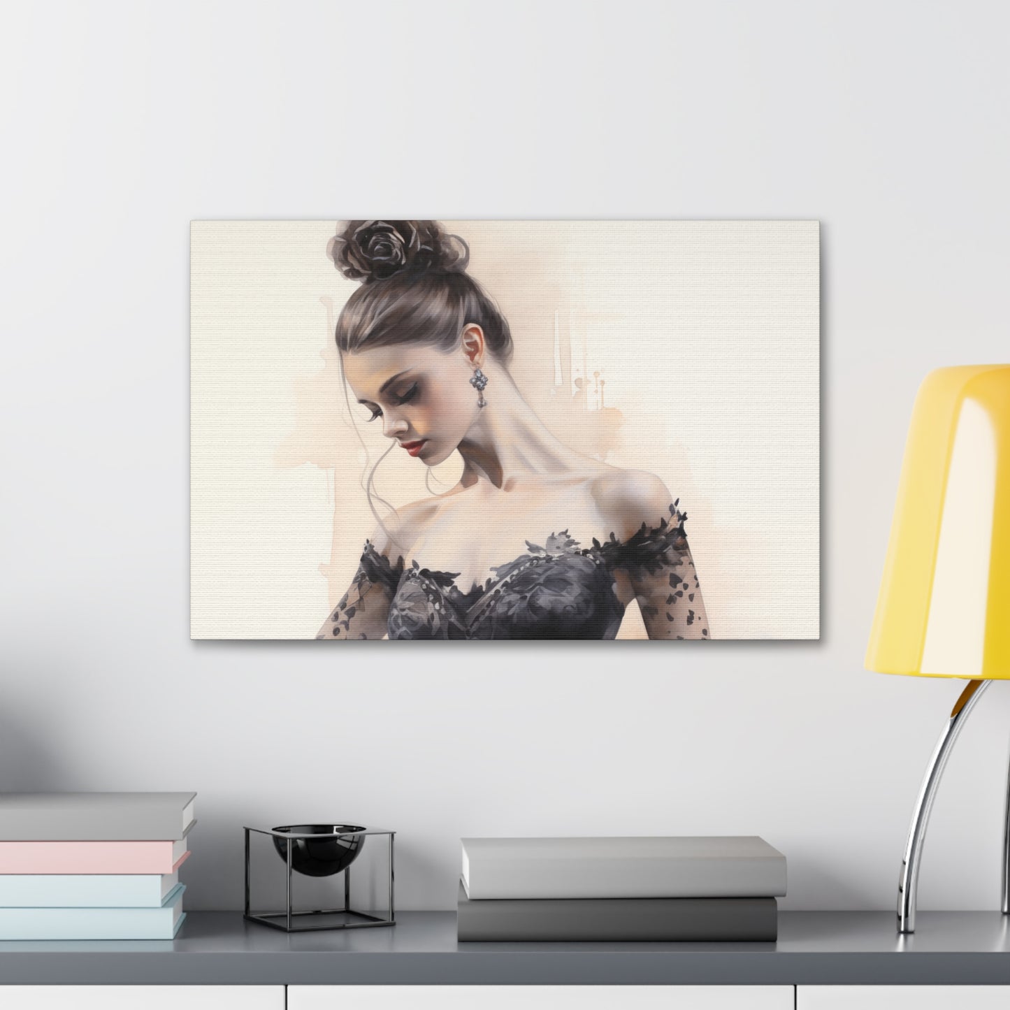 Gallery Wrapped Canvas, Ballerina Beauty, Ballet Art Canvas – Lola