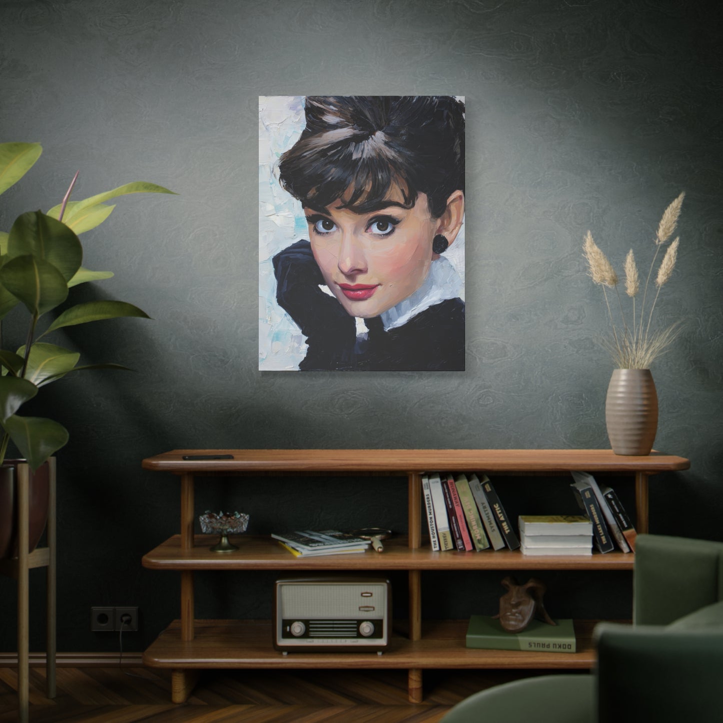Gallery Wrapped Canvas, The Diva Project Art Canvas, Pinup Art Canvas – Audrey Hepburn - SEVEN