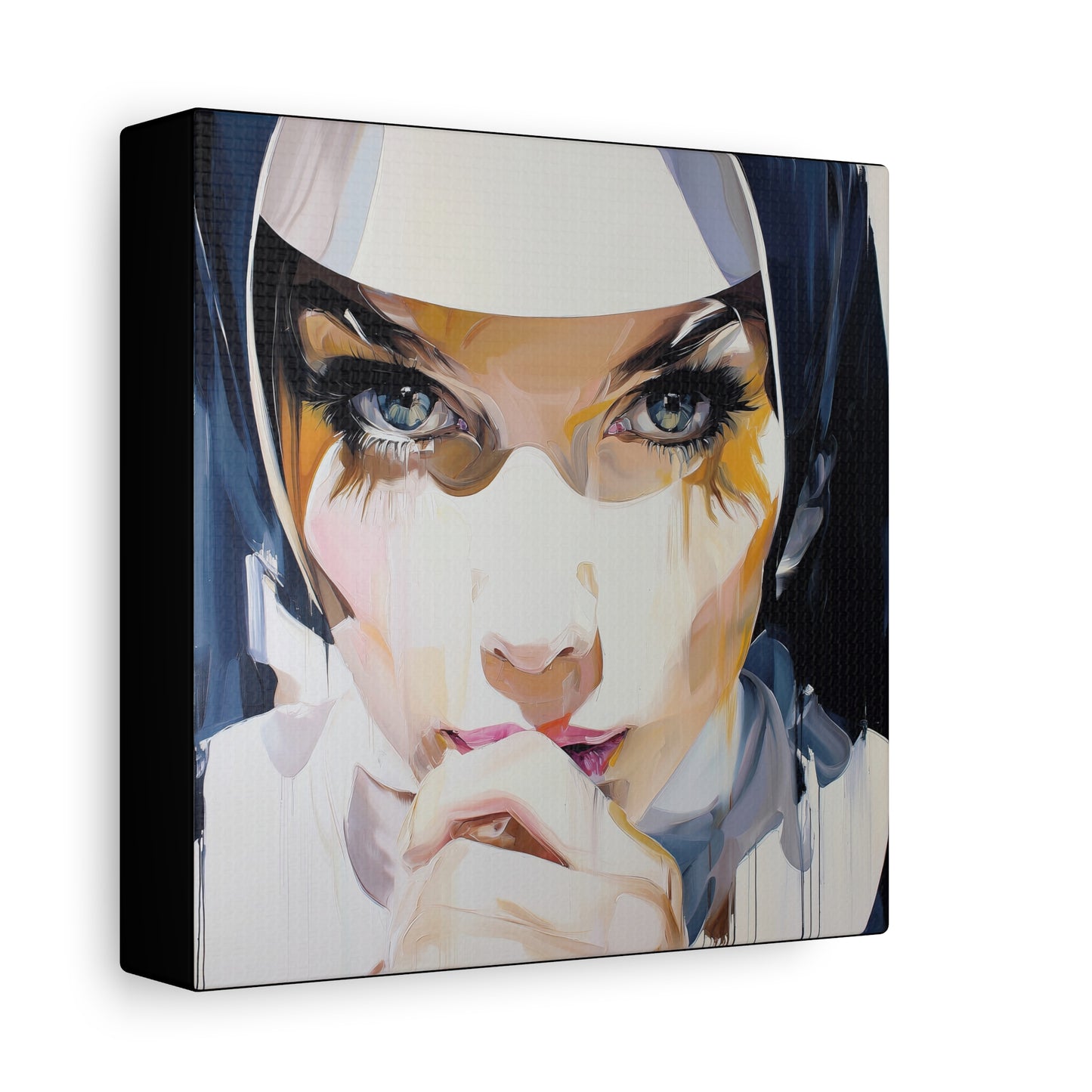 Gallery Wrapped Canvas, Habits and Heresy Art Canvas, Naughty Nuns Art Canvas – Sister Amara