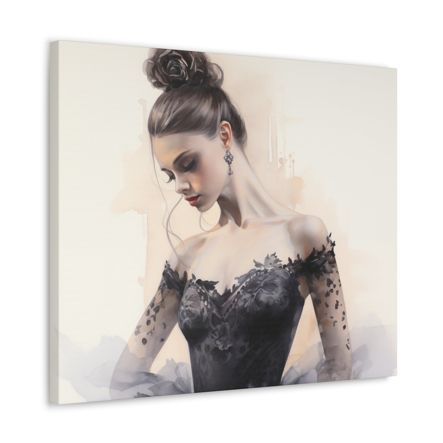 Gallery Wrapped Canvas, Ballerina Beauty, Ballet Art Canvas – Lola