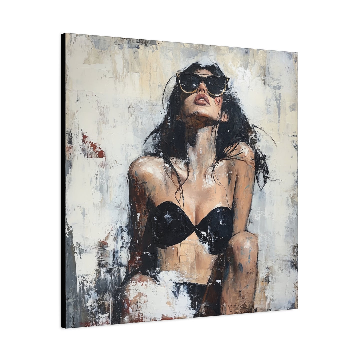Gallery Wrapped Canvas, Sinners and Saints Art Canvas, Erotic Pinup Art Canvas – Stevie