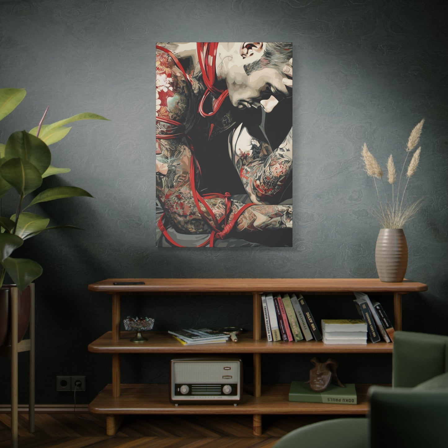 Gallery Wrapped Canvas, Ropes and Reverence Art Canvas, Erotic Shibari Art Canvas – Dorian