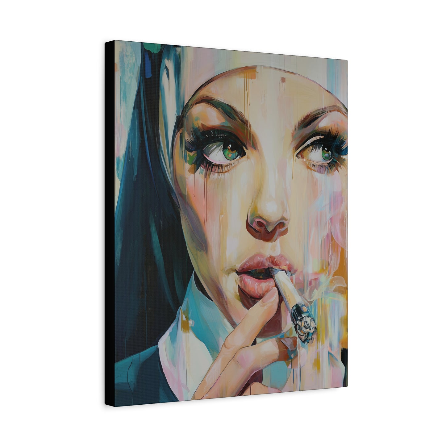Gallery Wrapped Canvas, Habits and Heresy Art Canvas, Naughty Nuns Art Canvas – Sister Seraphine