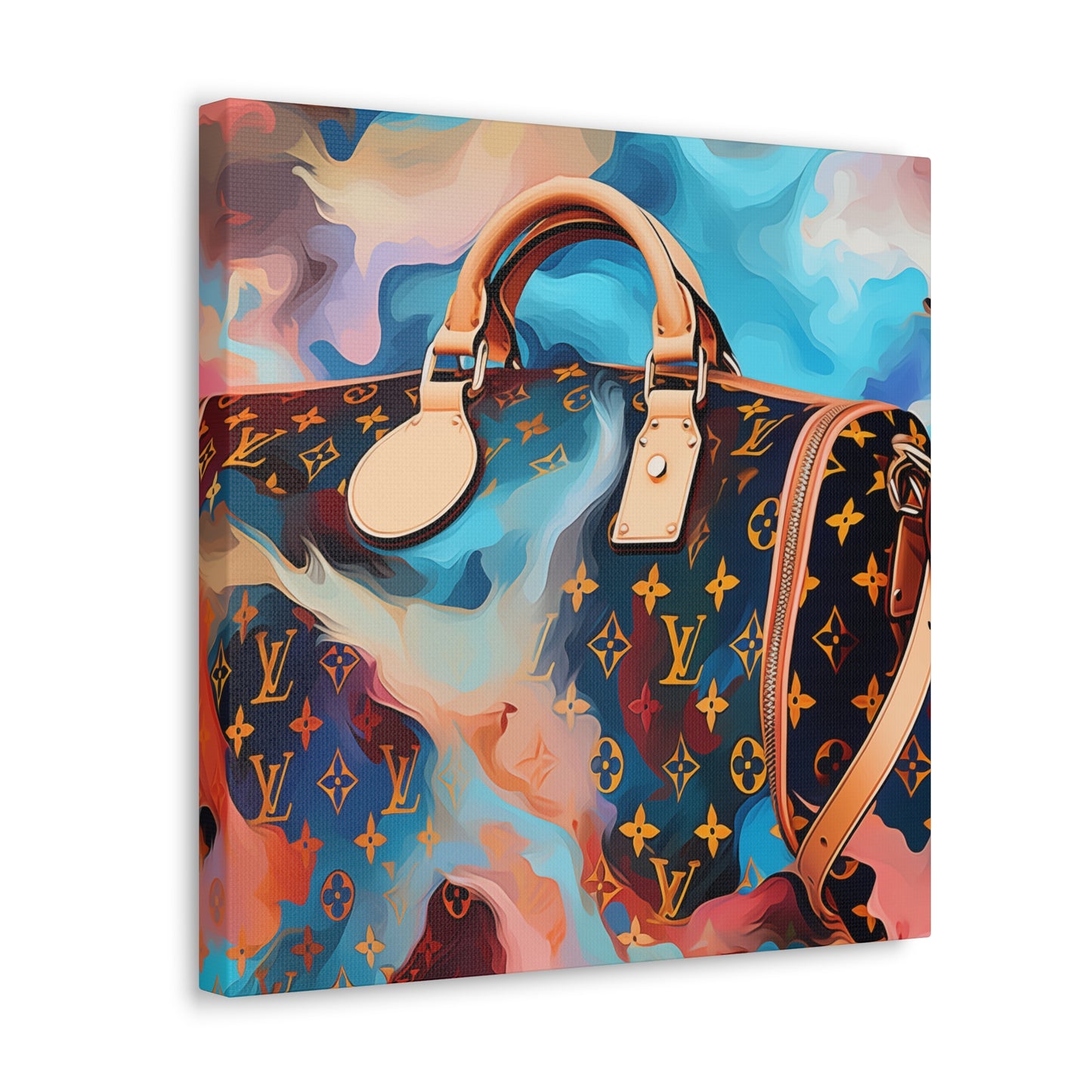 Canvas Gallery Wrap - LV Designer Inspired Wall Art - Abstract
