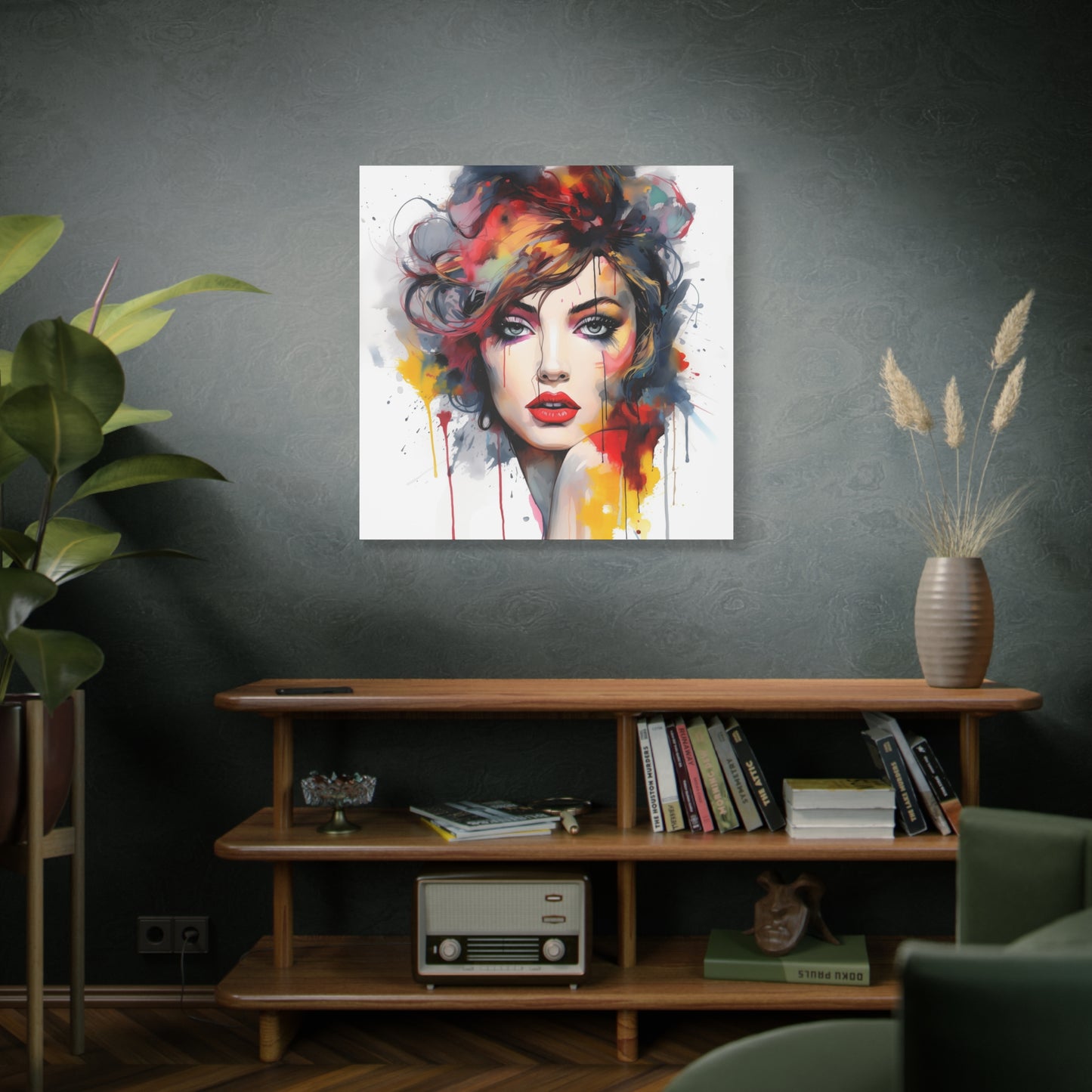 Canvas Wall Art, Gallery Wrapped Pop Art, Femme Doll Wall Art – Alessia