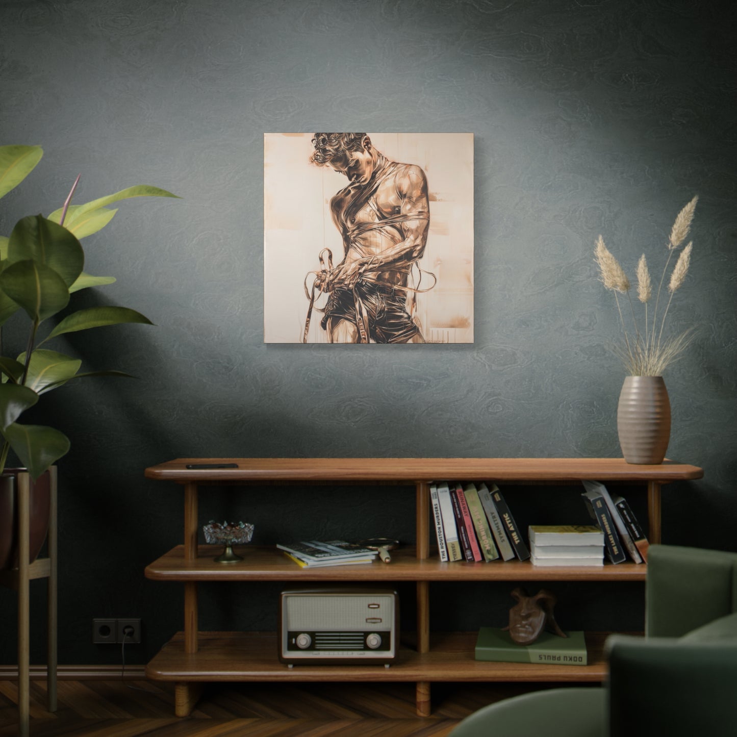 Gallery Wrapped Canvas, Ropes and Reverence Art Canvas, Erotic Shibari Art Canvas – Orion