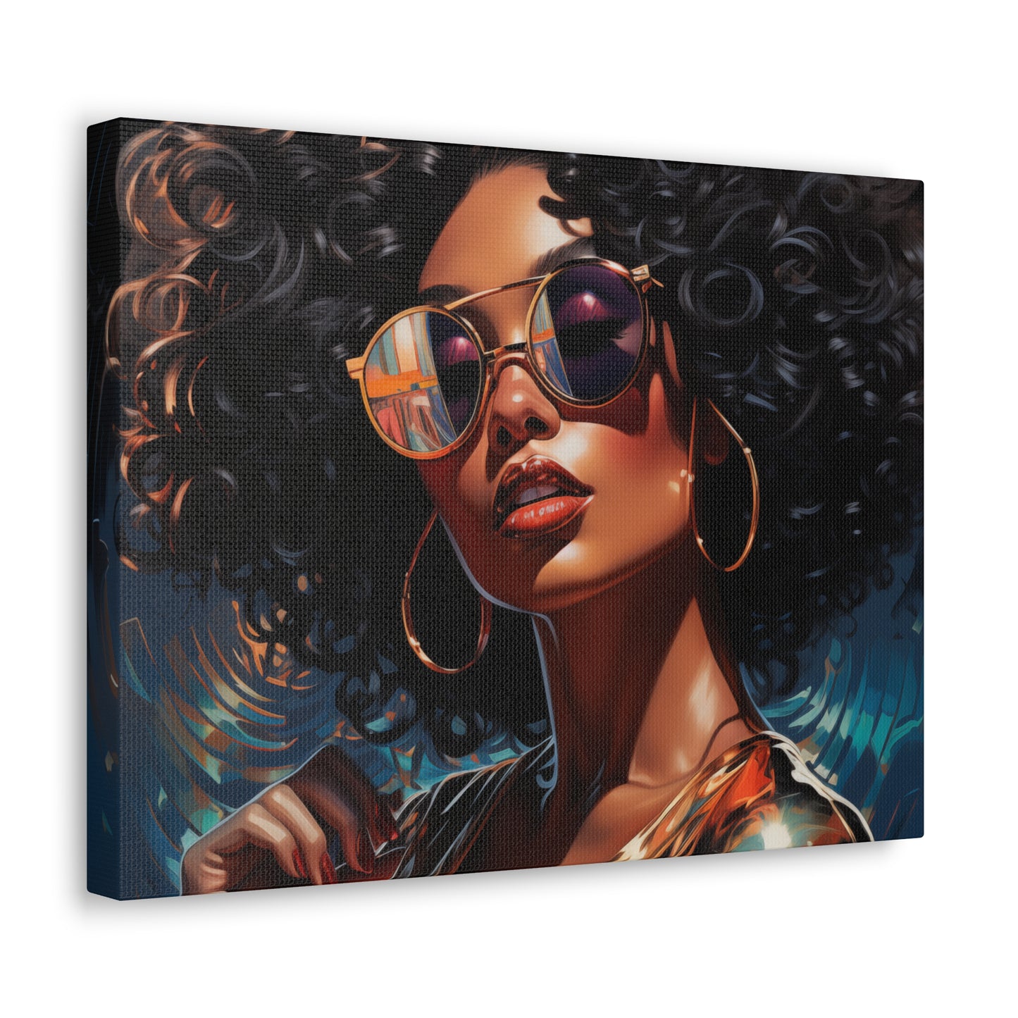 Gallery Wrapped Canvas, Retro Urban Queen, Femme Doll Art Canvas – Kesha