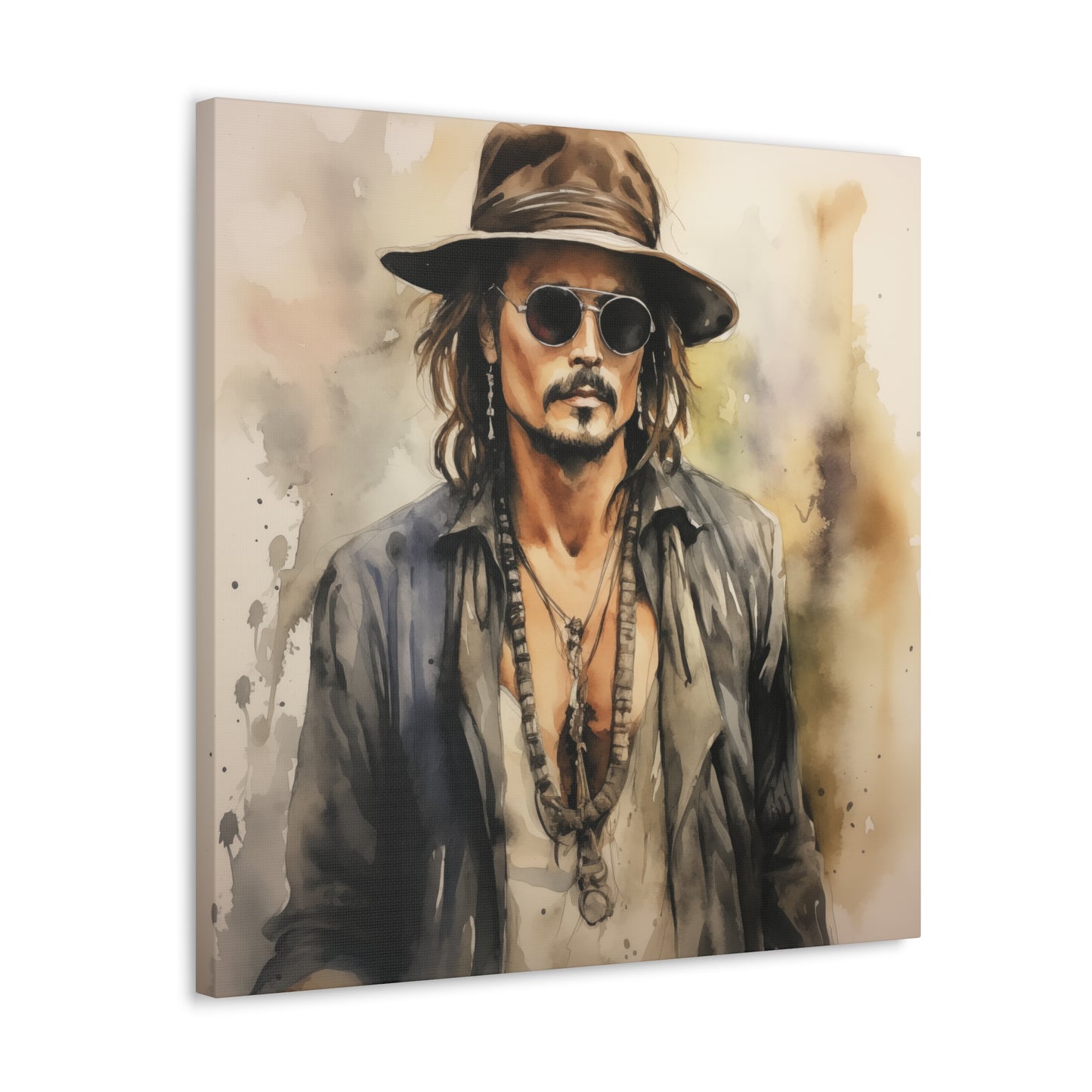 Gallery Wrapped Canvas, Celebrity Inspired, Pop Art Canvas – Johnny