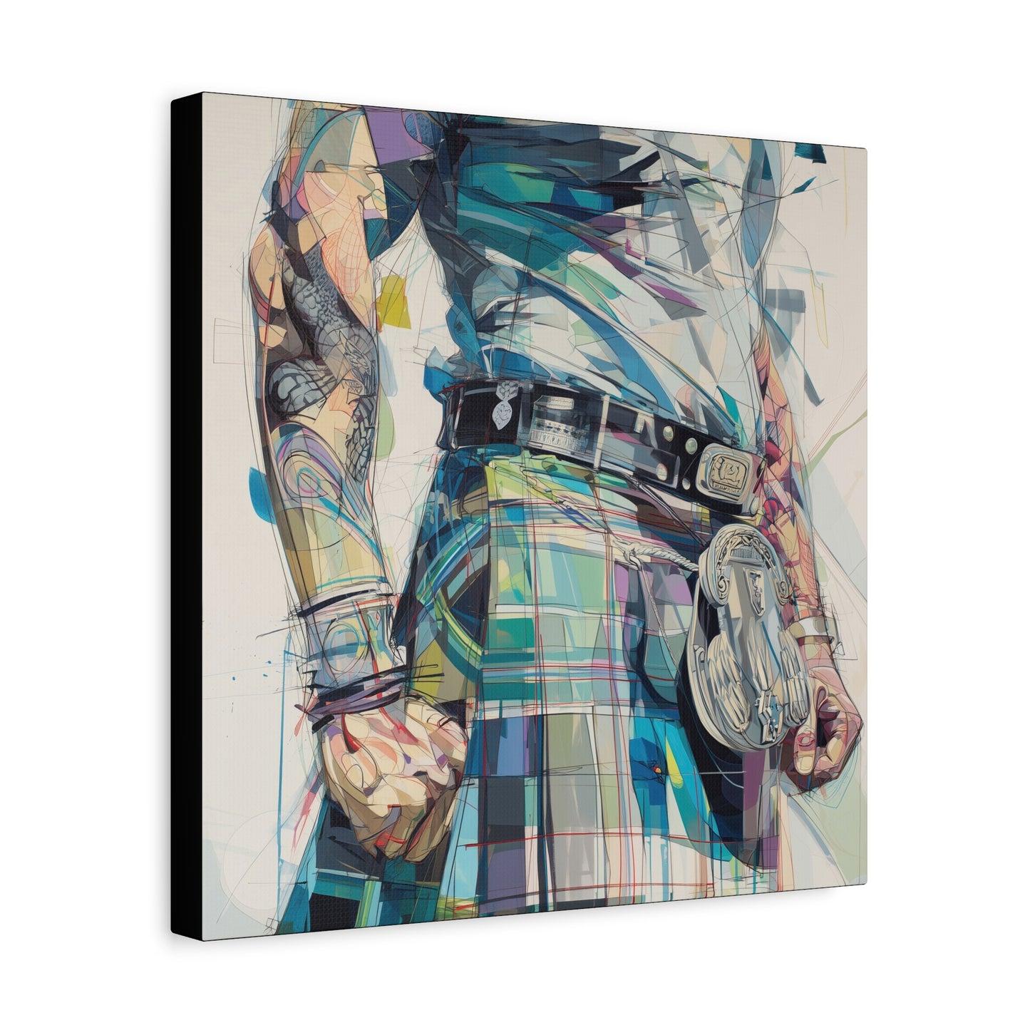 Gallery Wrapped Canvas, Kilts and Carnage Art Canvas, Erotic Pinup Art Canvas – Finn
