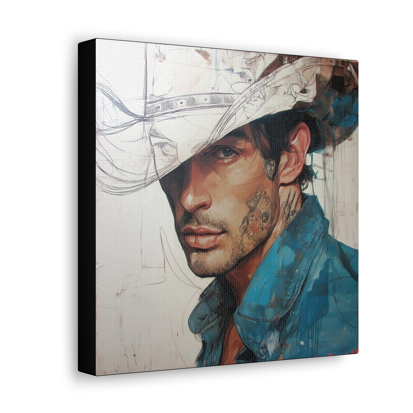 Gallery Wrapped Canvas, Wranglers and Wreckage Art Canvas, Erotic Pinup Art Canvas – Jack