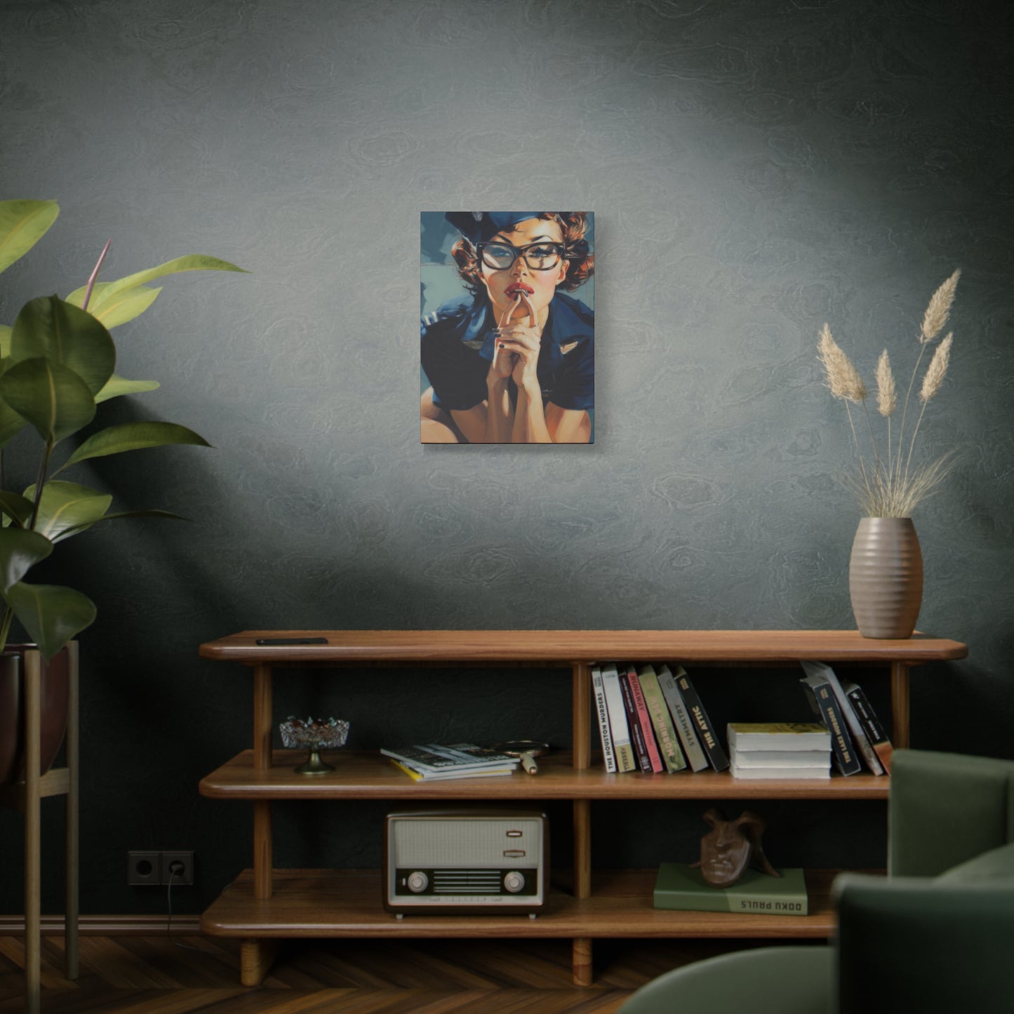 Gallery Wrapped Canvas, Liberty and Lace Art Canvas, Erotic Art Canvas – Peggy Sue