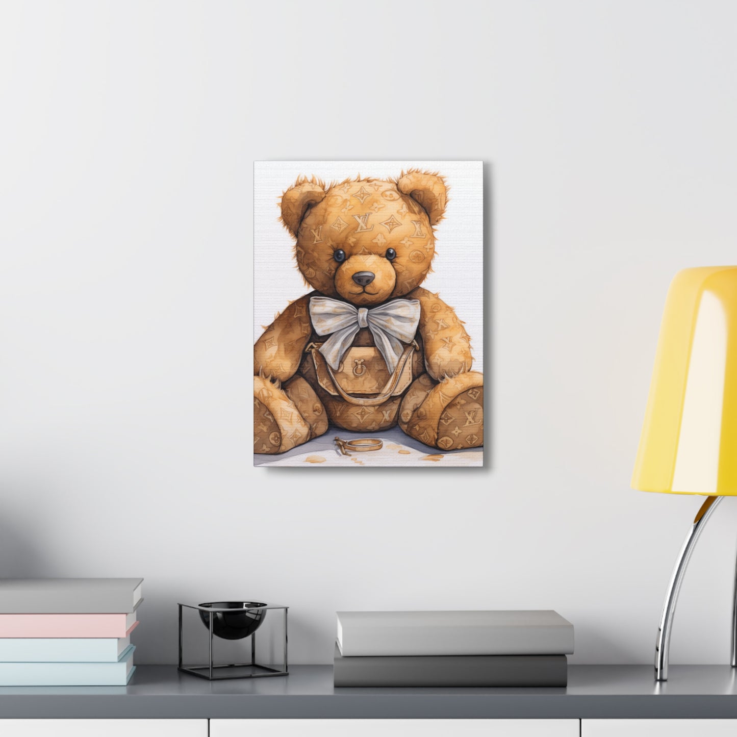 Canvas Gallery Wrap - LV Bear Wall Art - Ring