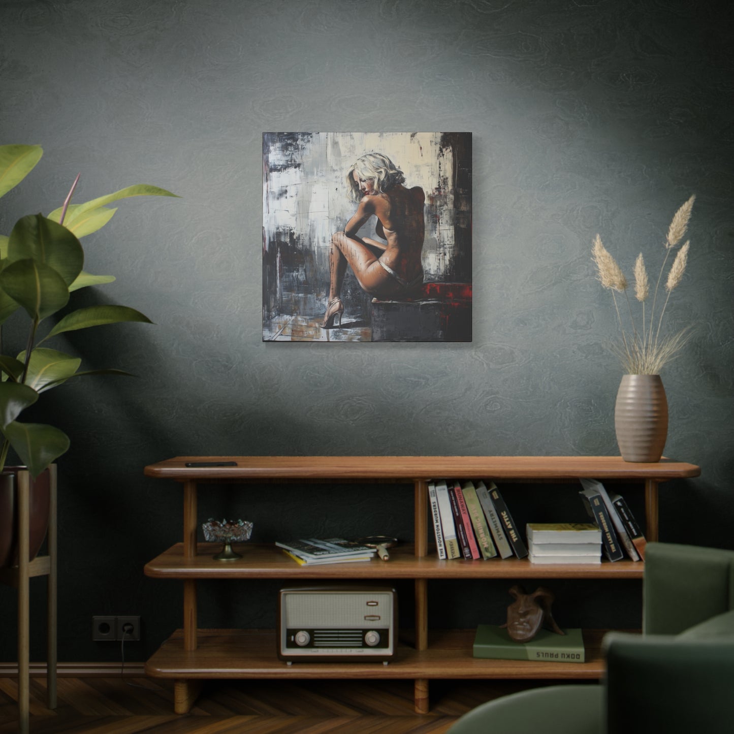 Gallery Wrapped Canvas, Guilt and Grit Adult Art Canvas, Erotic Pinup Art Canvas – Verona