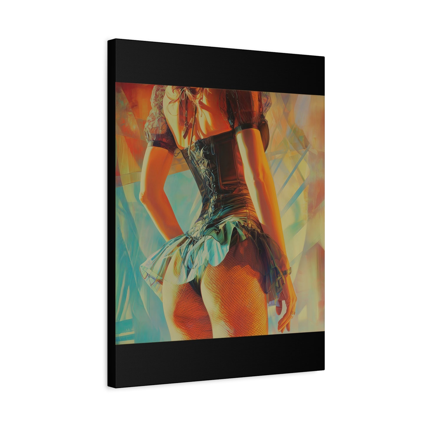 Gallery Wrapped Canvas, Tongue and Cheek Art Canvas, Naughty Girl Art Canvas – Kristen