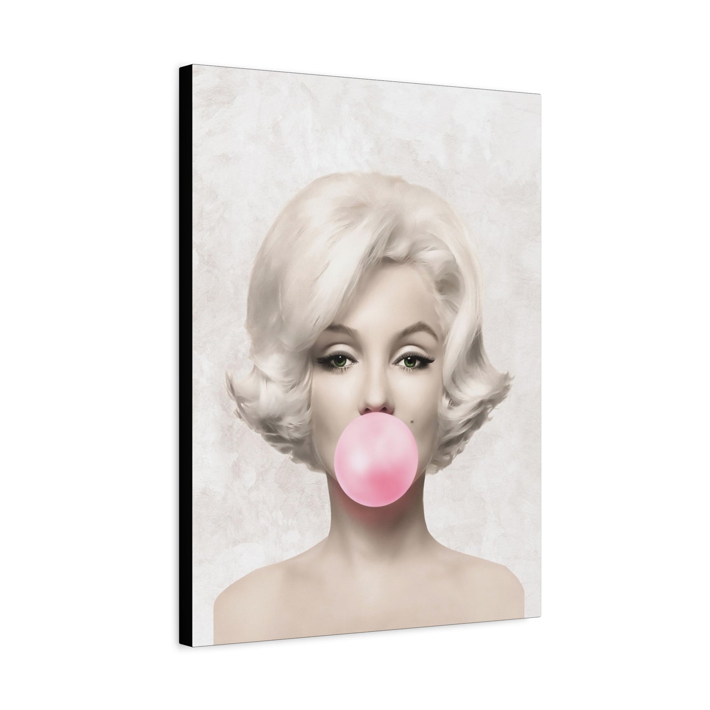 Gallery Wrapped Canvas, Marilyn Monroe Art Canvas, Celebrity Diva Art Canvas – Marilyn Monroe Bubblegum