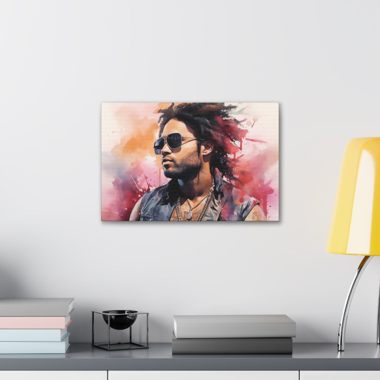 Gallery Wrapped Canvas, Celebrity Inspired, Pop Art Canvas – Lenny