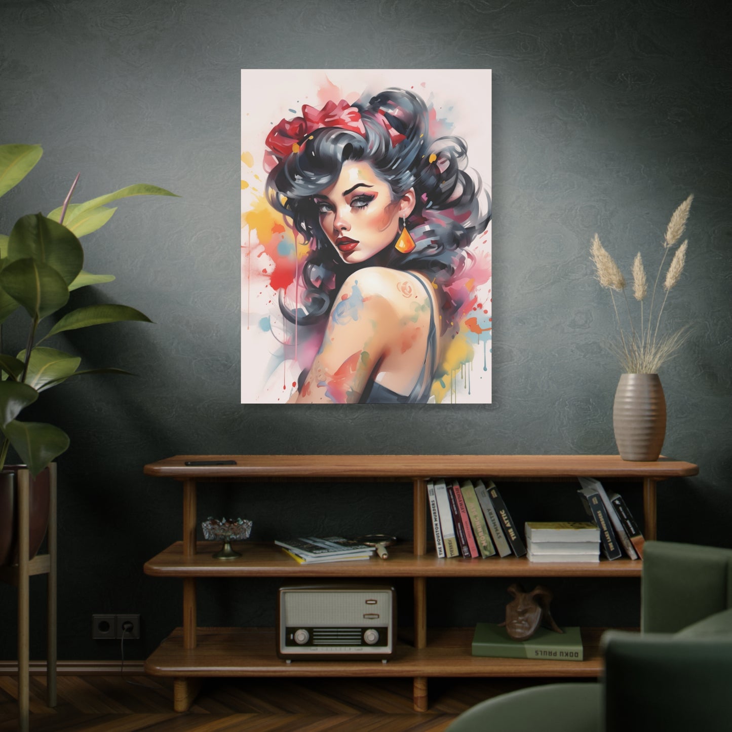 Canvas Wall Art, Gallery Wrapped Pop Art, Femme Doll Wall Art – Genevieve