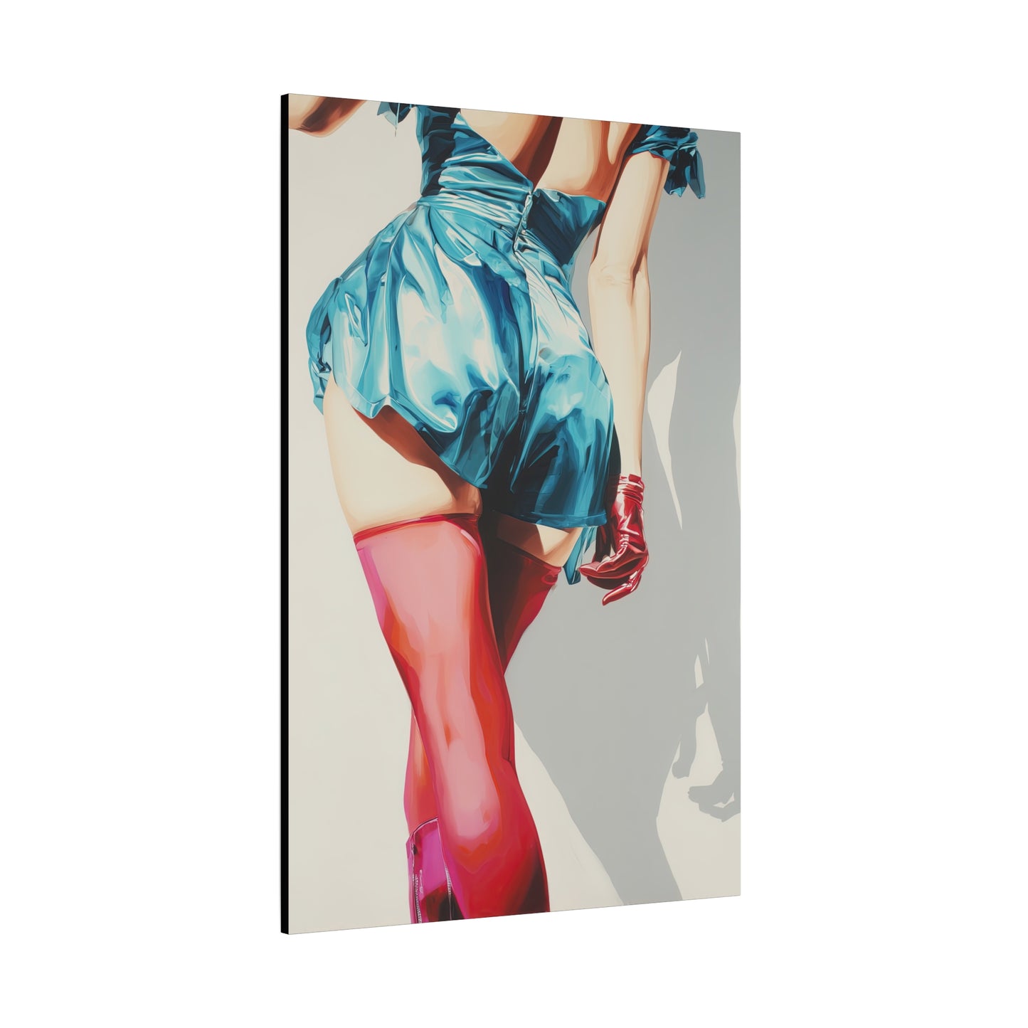 Gallery Wrapped Canvas, Tongue and Cheek Art Canvas, Naughty Girl Art Canvas – Lydia