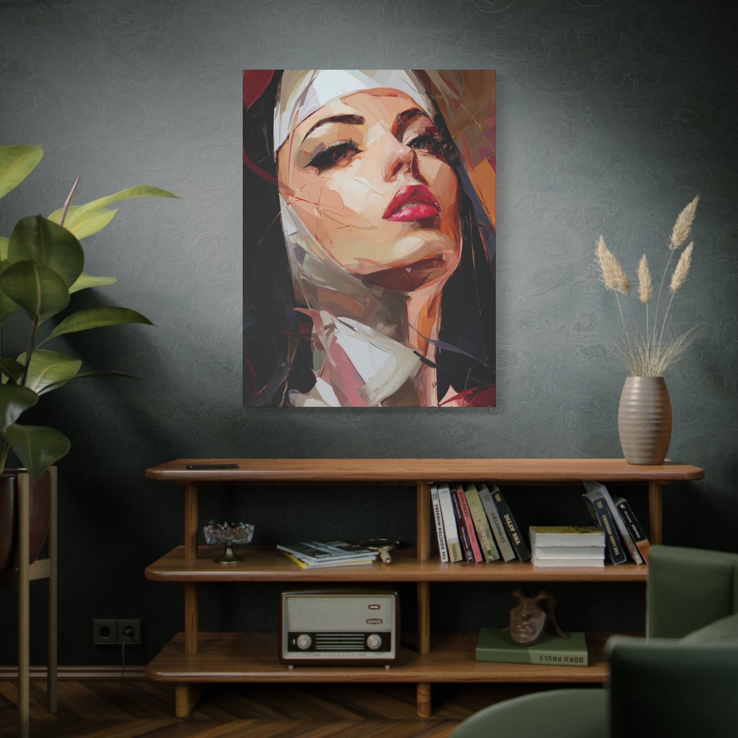 Gallery Wrapped Canvas, Habits and Heresy Art Canvas, Naughty Nuns Art Canvas – Sister Veritas