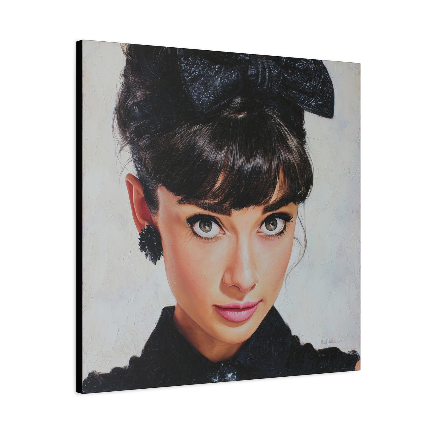 Gallery Wrapped Canvas, The Diva Project Art Canvas, Pinup Art Canvas – Audrey Hepburn - NINE