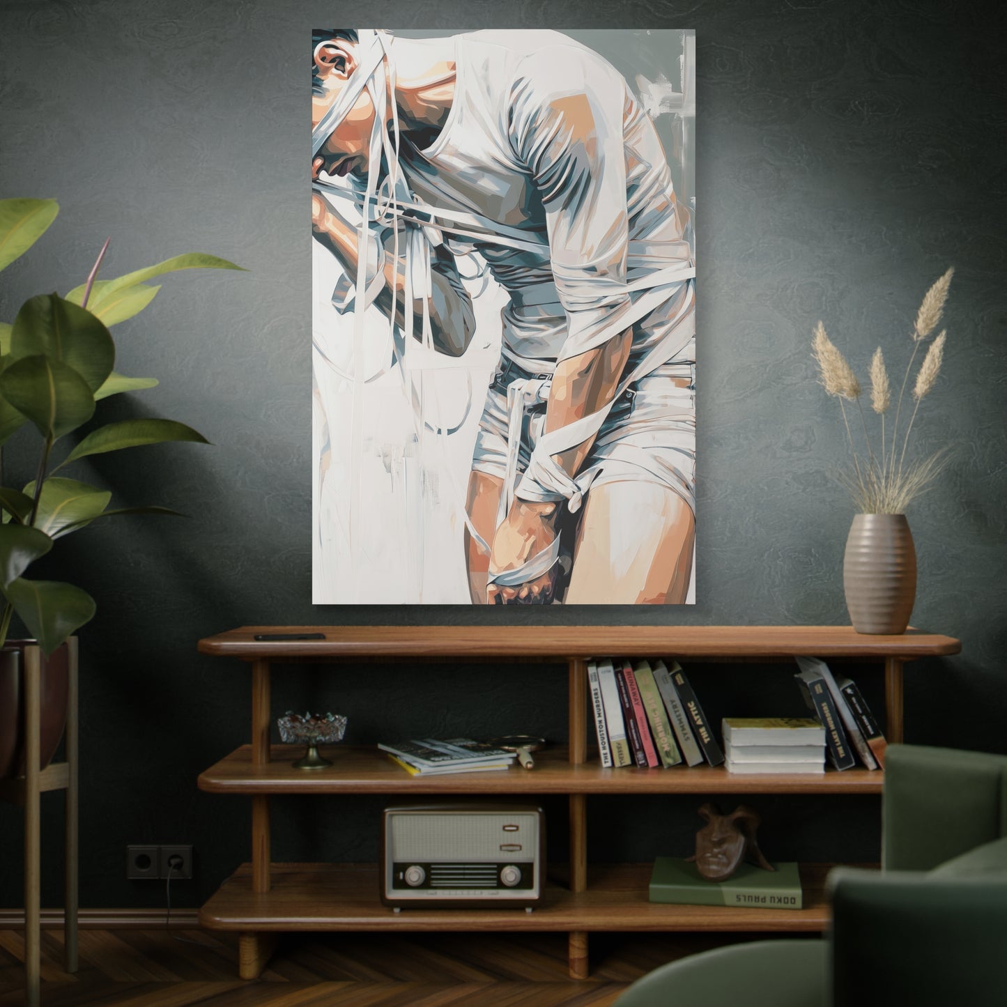 Gallery Wrapped Canvas, Ropes and Reverence Art Canvas, Erotic Shibari Art Canvas – Armand