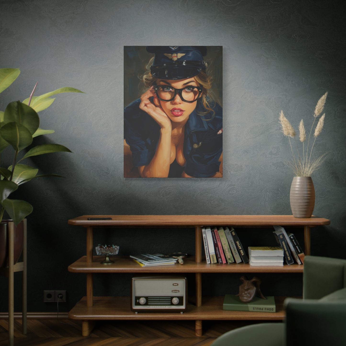 Gallery Wrapped Canvas, Liberty and Lace Art Canvas, Erotic Pinup Art Canvas – Savannah