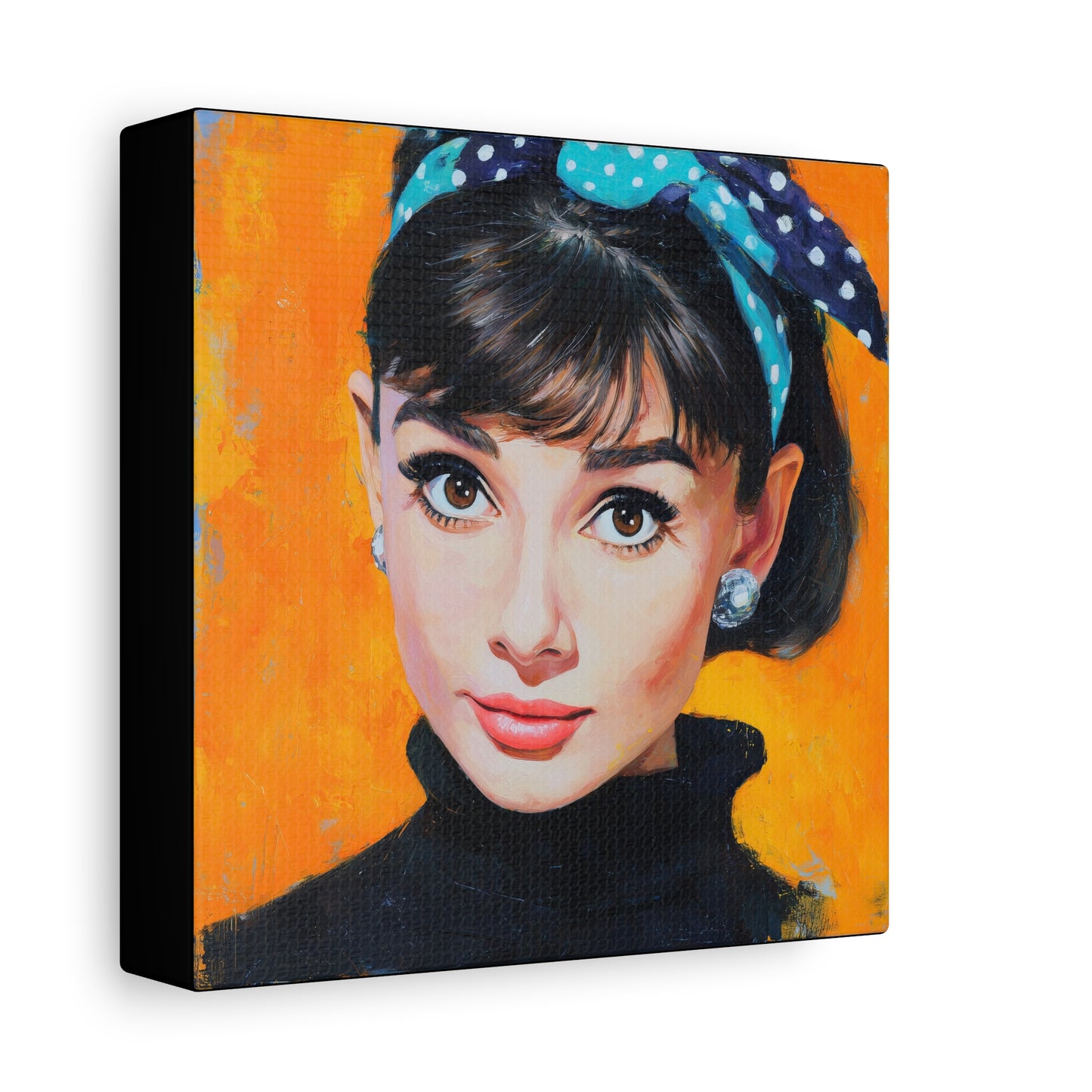 Gallery Wrapped Canvas, The Diva Project Art Canvas, Pinup Art Canvas – Audrey Hepburn - SIX