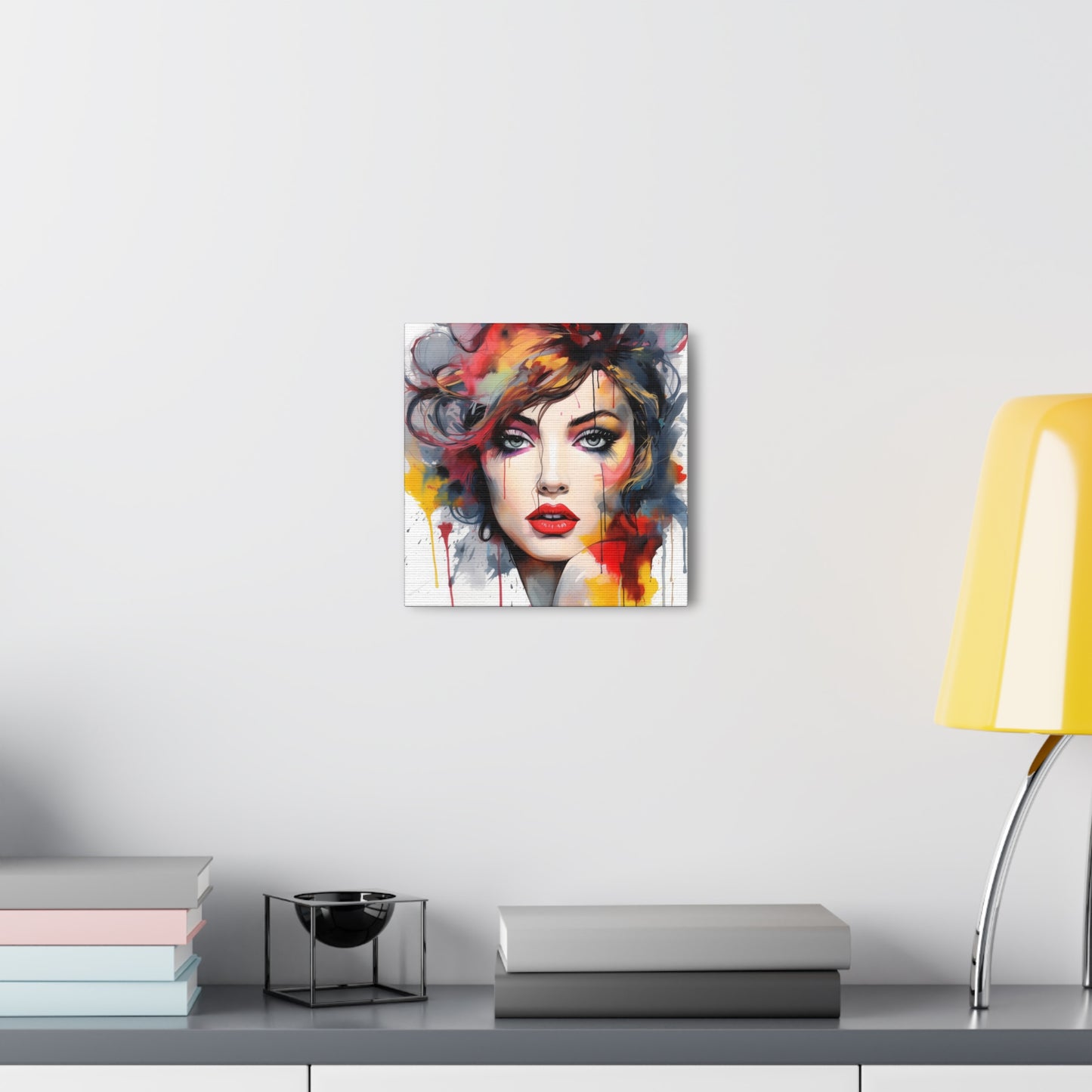 Canvas Wall Art, Gallery Wrapped Pop Art, Femme Doll Wall Art – Alessia